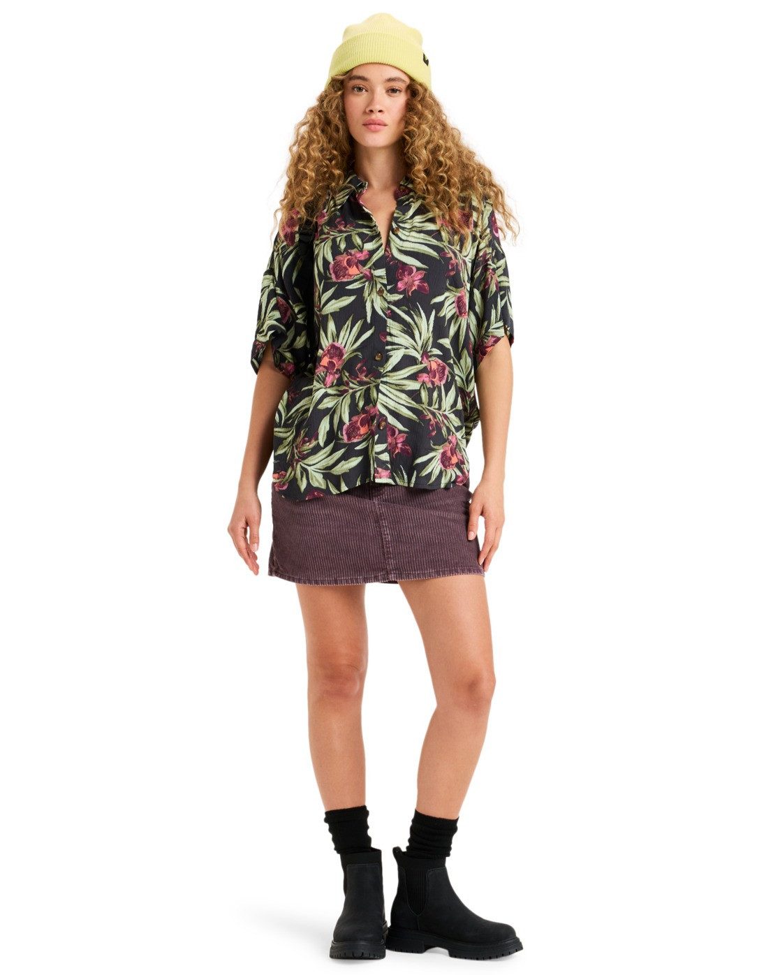 Roxy Overhemd met korte mouwen Beachy Nostalgia Crinkle