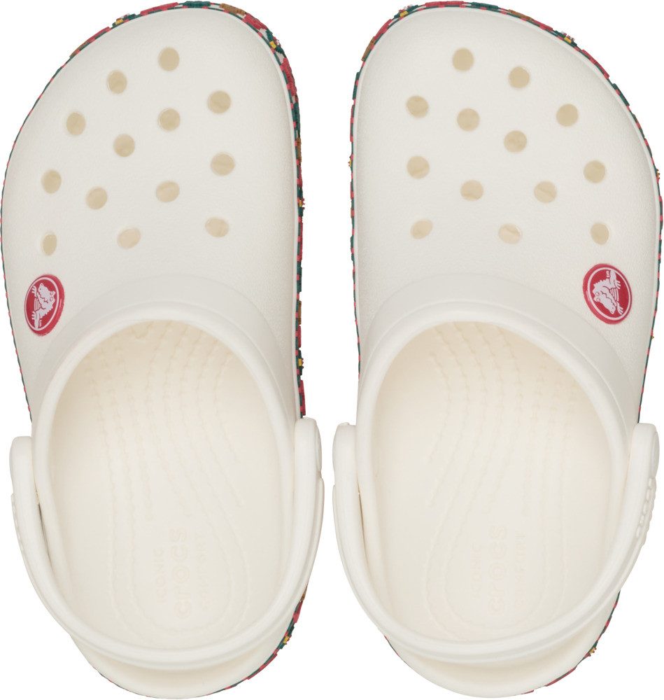 Crocs Clogs Crocband Holiday Clog T Kerstschoen, pantoffel met bonte festive print