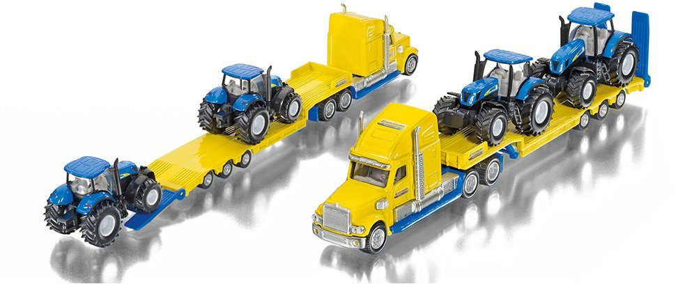 Siku Speelgoed vrachtwagen SIKU Farmer, New Holland tractoren (1805)