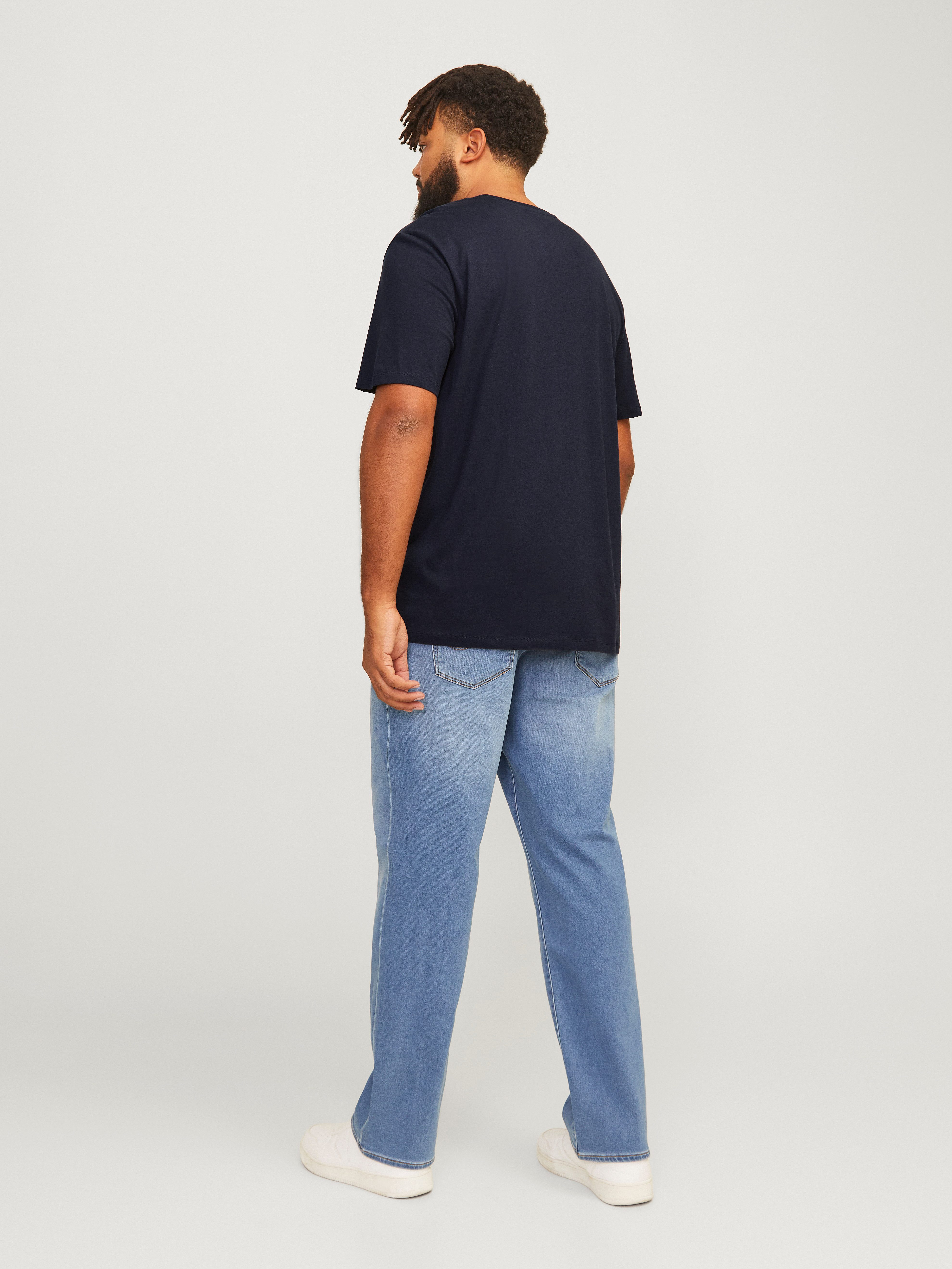 Jack & Jones PlusSize T-shirt JJELOGO TEE SS O-NECK 2 COL AW24 S PLS