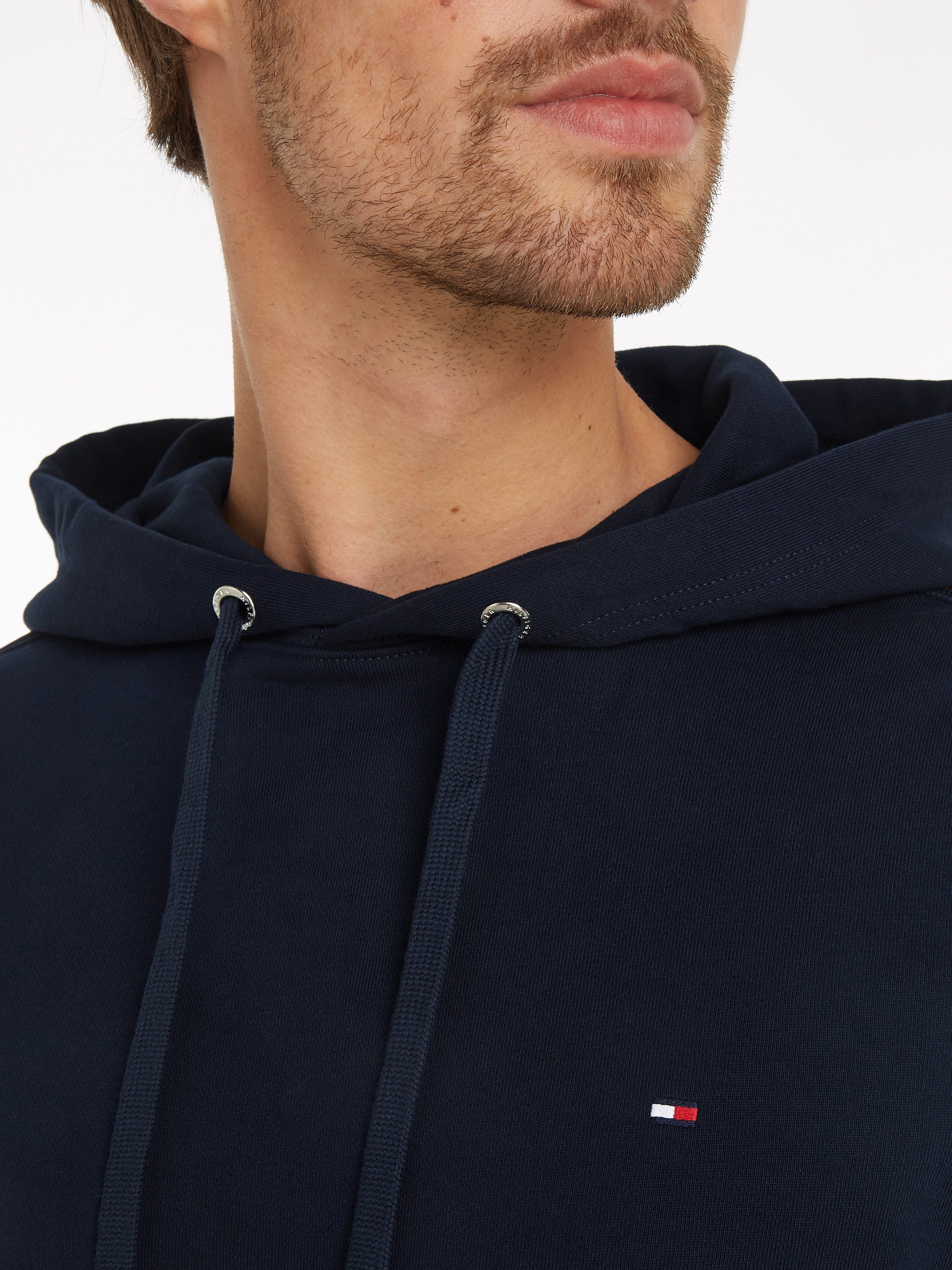 Tommy Hilfiger Hoodie GLOBAL STRIPE TAPE HOODY Tape met strepen in Tommy-kleuren op de mouwen