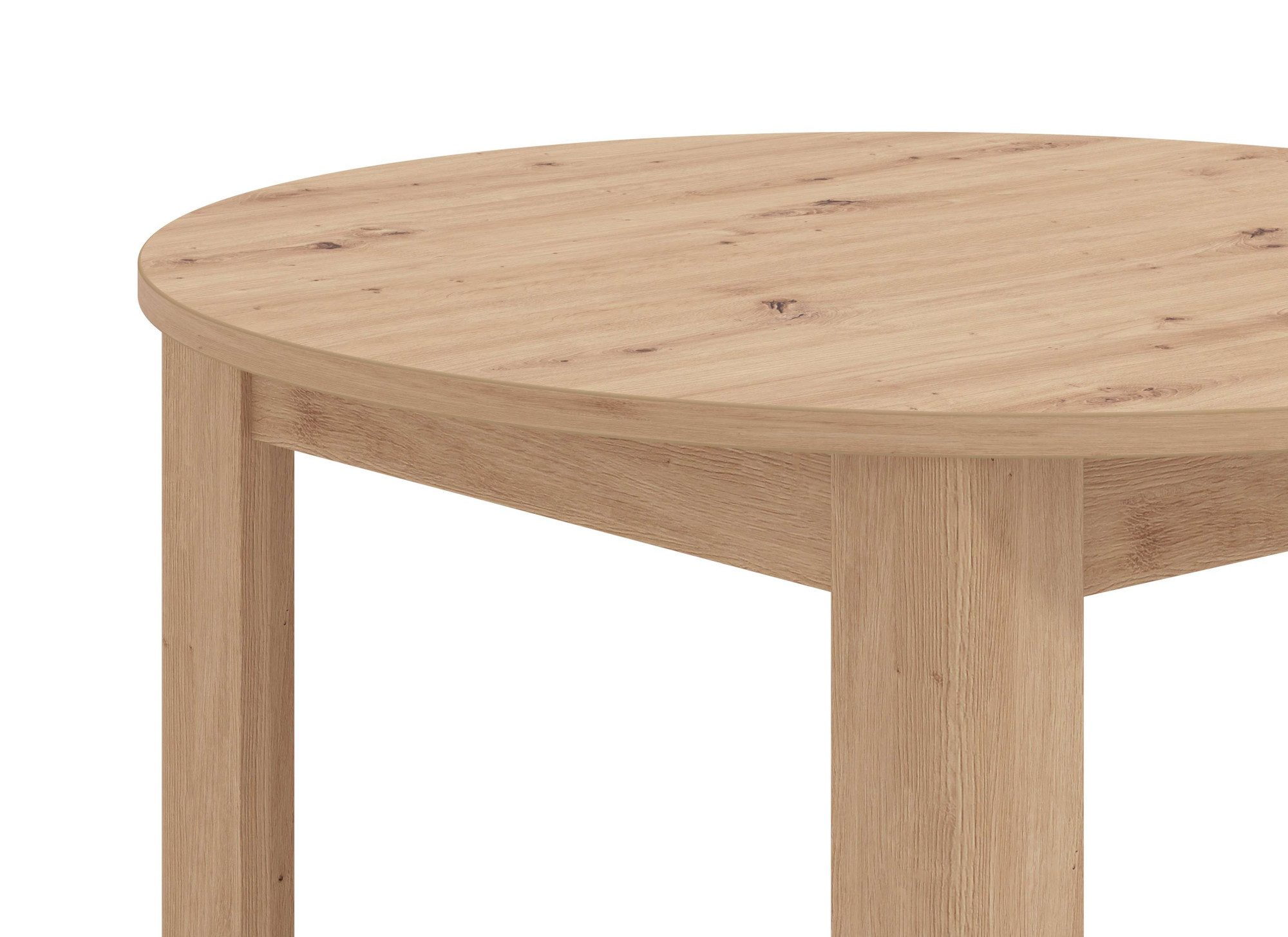 Home affaire Eettafel Ancona ronde tafel, 106 cm, MFD tafelblad in verschillende moderne kleuren, ideaal voor een moderne keuken