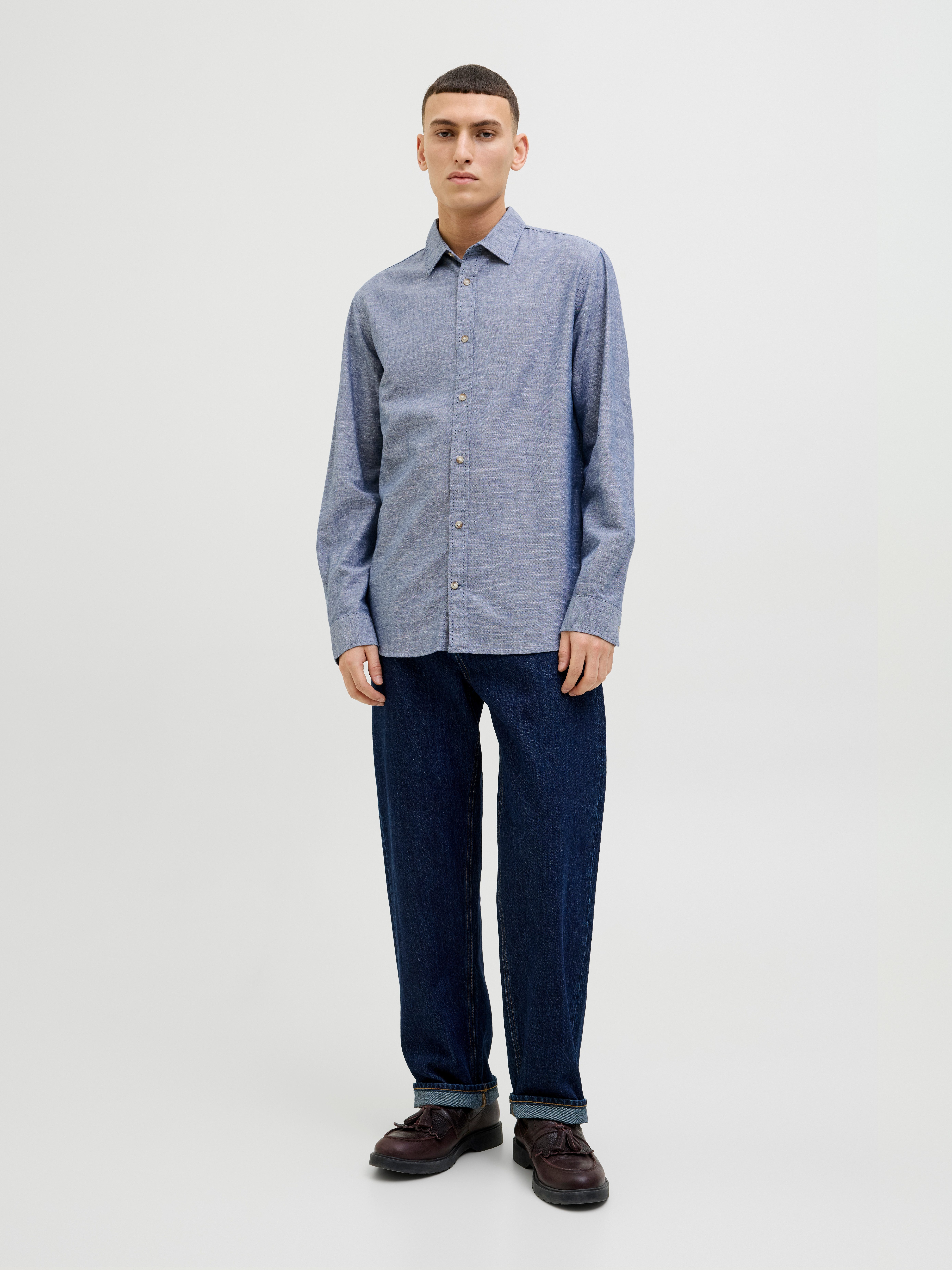 Jack & Jones Overhemd met lange mouwen JJESUMMER SHIRT LS SN