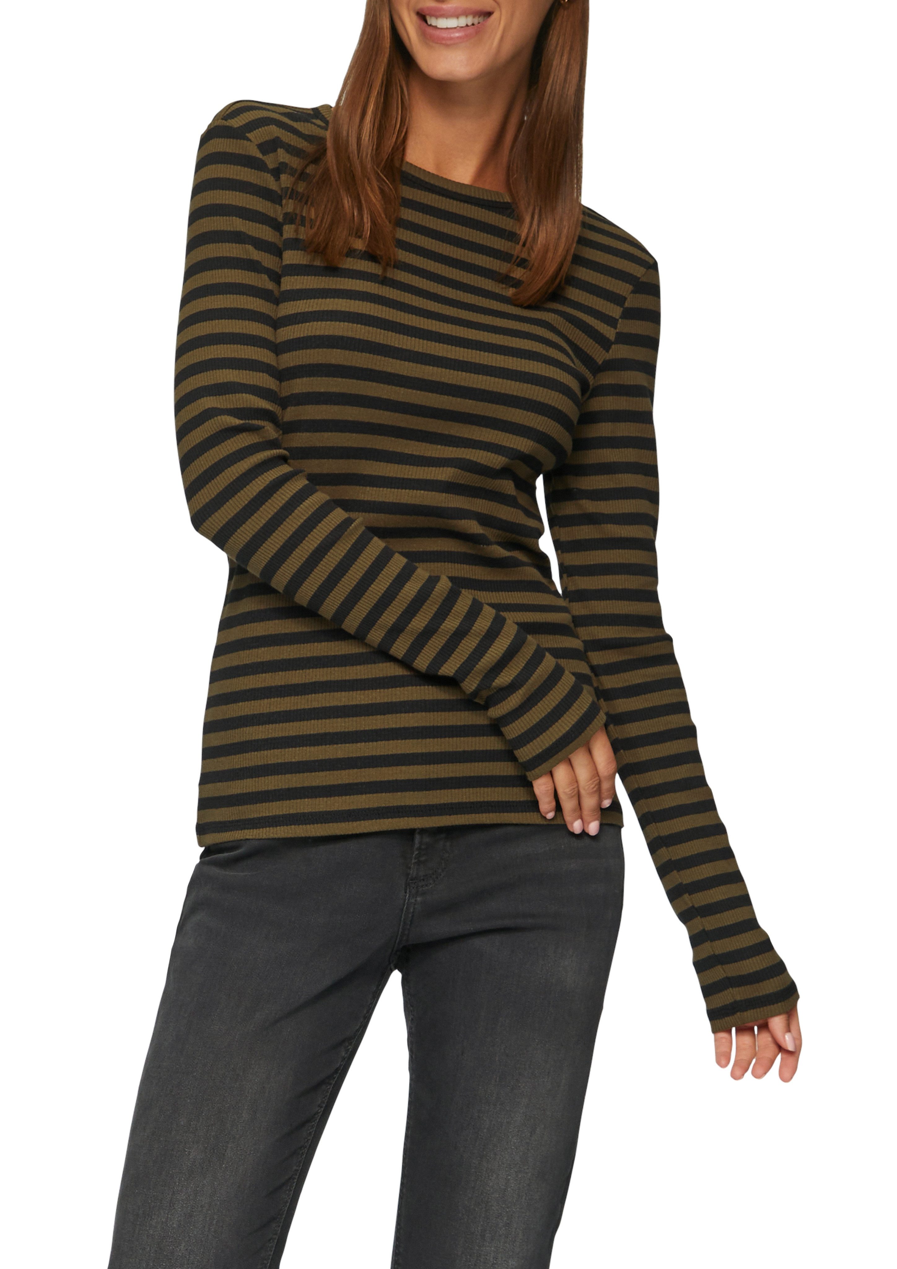 Q S designed by Shirt met lange mouwen