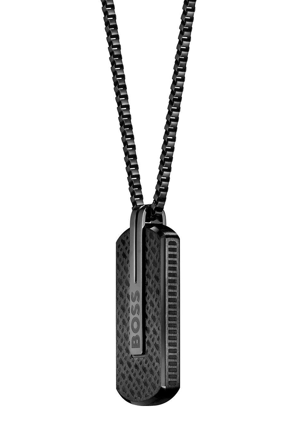 Boss Ketting met hanger Sieraad roestvrij staal halssieraad Venezianerketting ORLADO