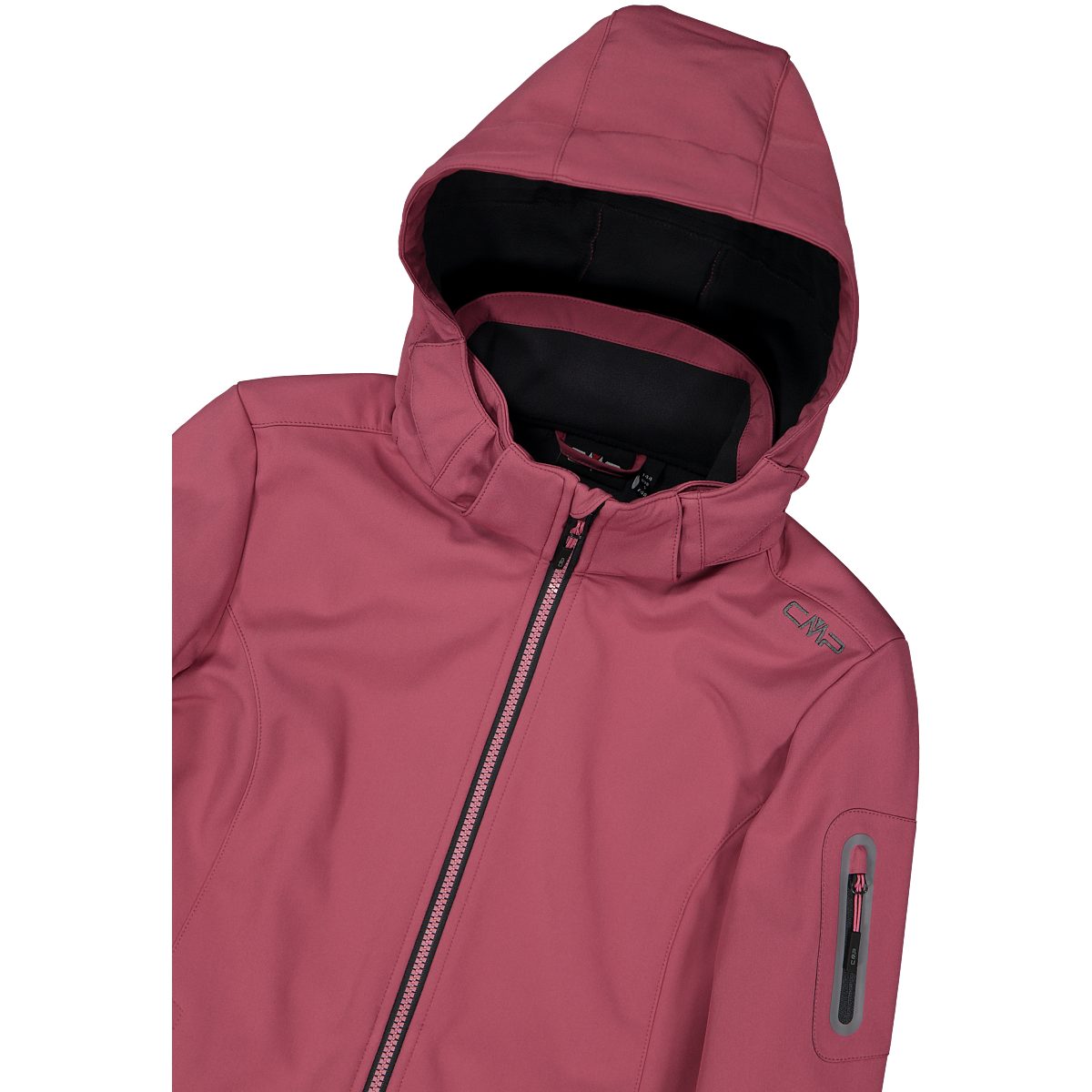 CMP Softshell-jack WOMAN JACKET ZIP HOOD Warmte- & wind- & waterafstotend (1 stuk)