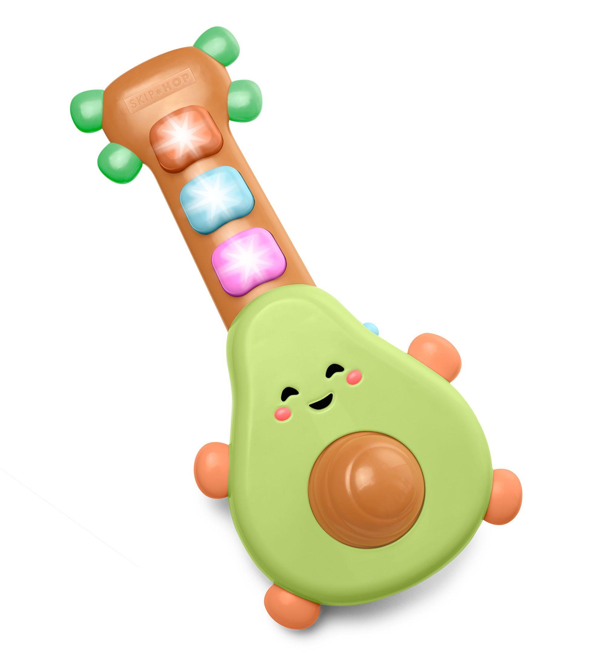 Skip Hop Speelgoed-muziekinstrument Rock-A-Mole Avocado gitaar