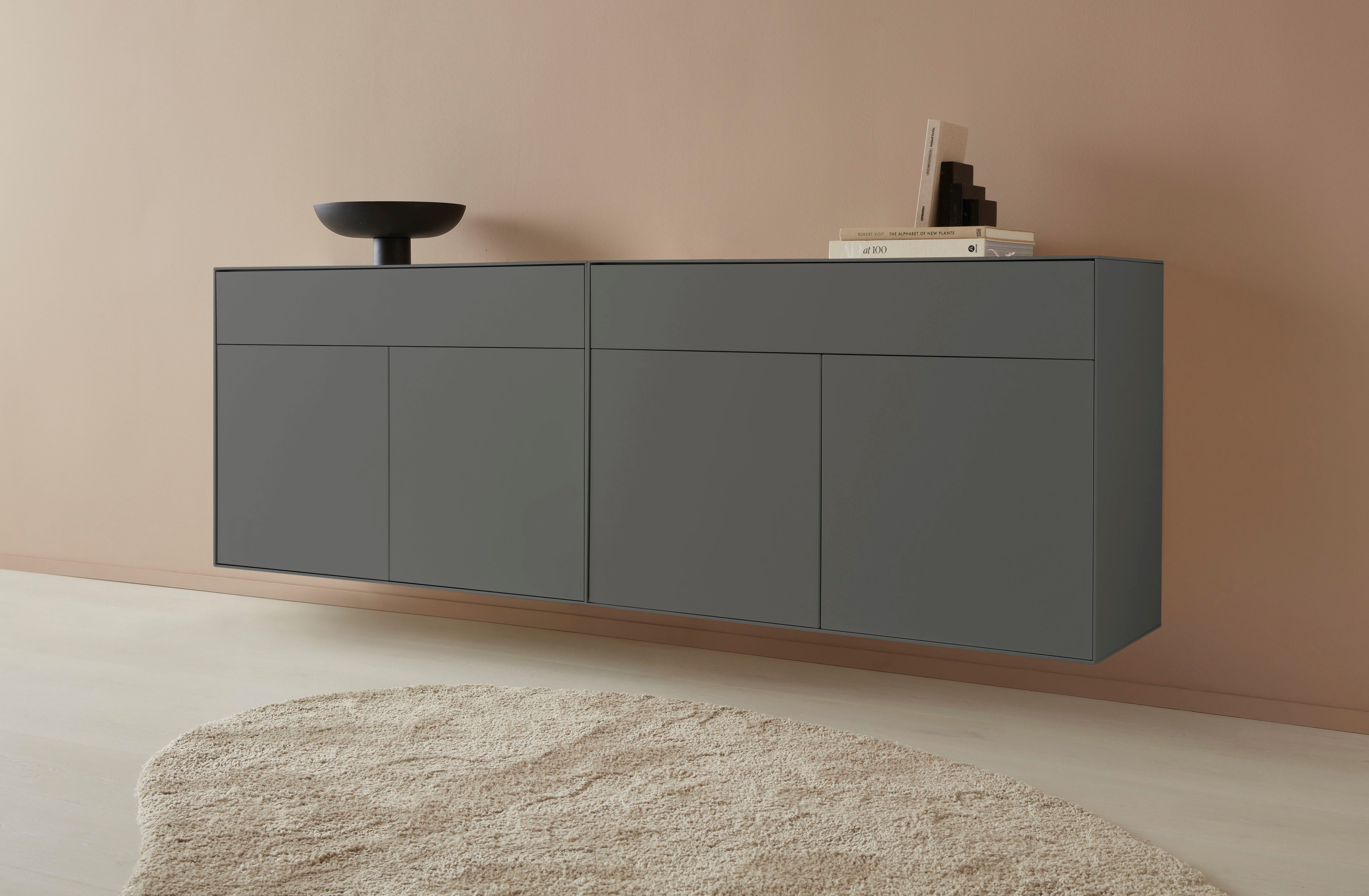 LeGer Home by Lena Gercke Dressoir Essentials Breedte: 112 cm, MDF gelakt, push-to-open-functie