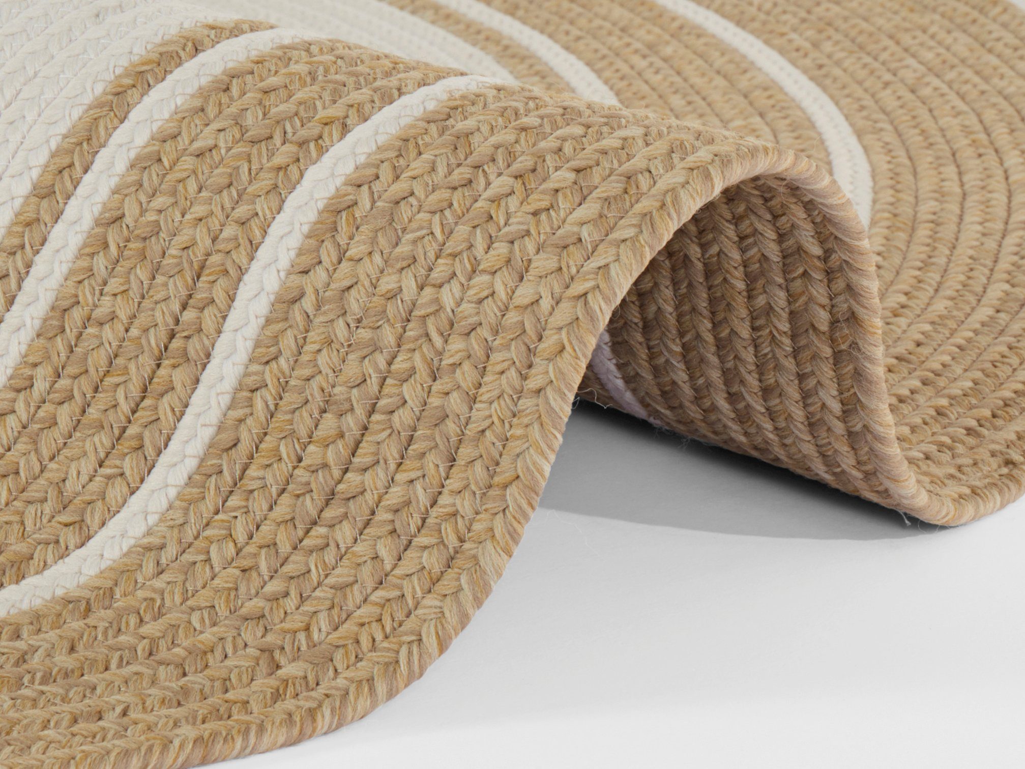 NORTHRUGS Vloerkleed Trenzado In- & Outdoor, Handmade-Look, Geweven, Weerbestendig, Balkon, Woonkamer