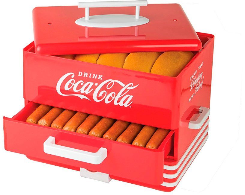 Coca Cola hotdogstomer - voor max 24 hotdogs en 8 broodjes