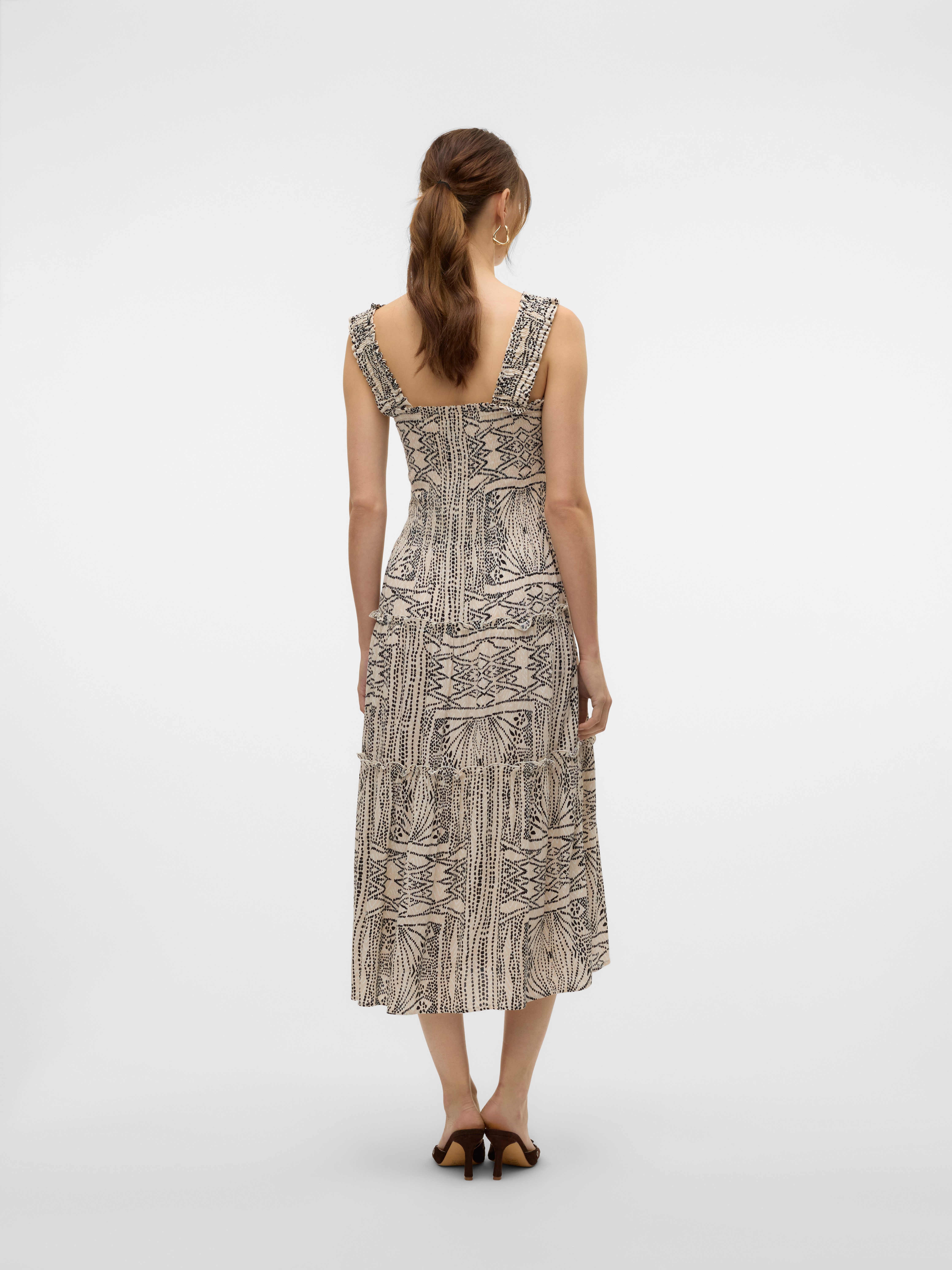 Vero Moda Zomerjurk VMMENNY SL SMOCK CALF DRESS WVN GA