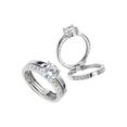 firetti zilveren ring opschrift binnenin: in liefde met zirkoon zilver