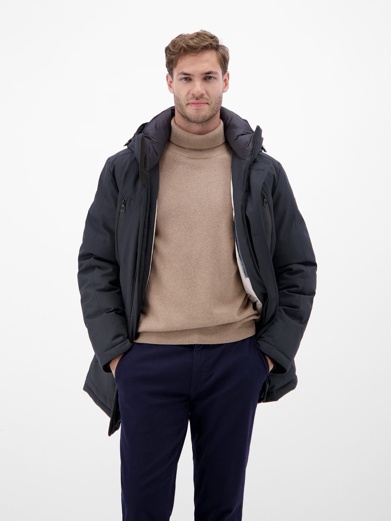 Lerros Parka LERROS Heren-Parka in Twillstructuur