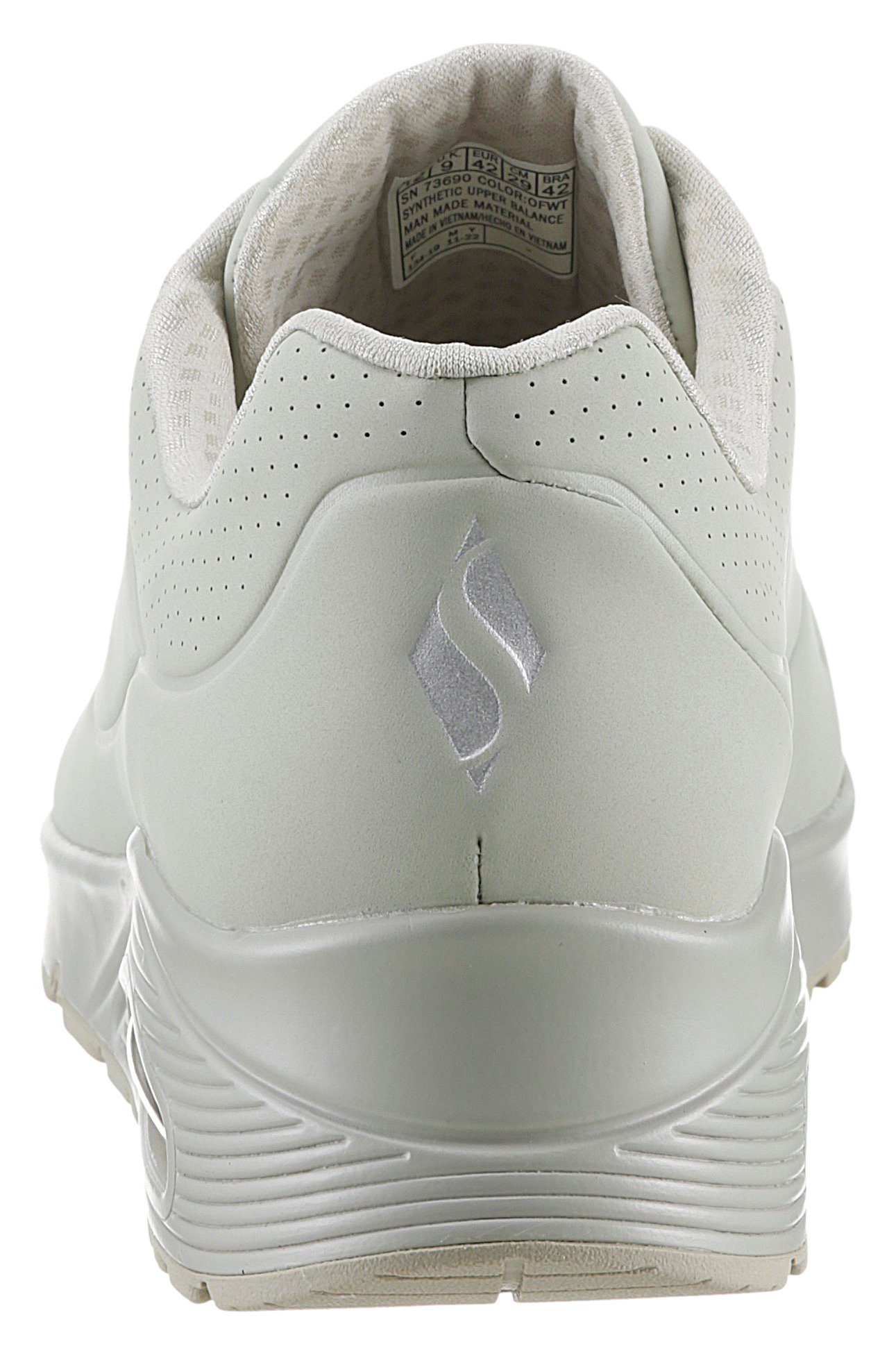 Skechers Sneakers met sleehak UNO STAND ON AIR Vrijetijdsschoen, lage schoen, veterschoen met zacht gevoerde binnenzool