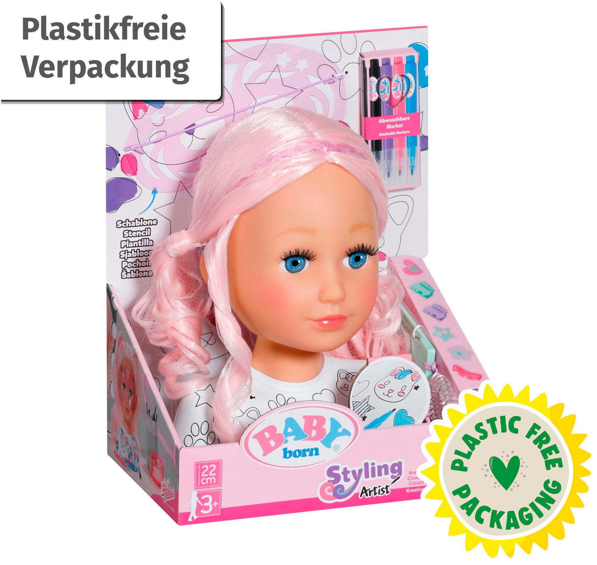 Baby Born Kophoofd Stijlhoofd creatief