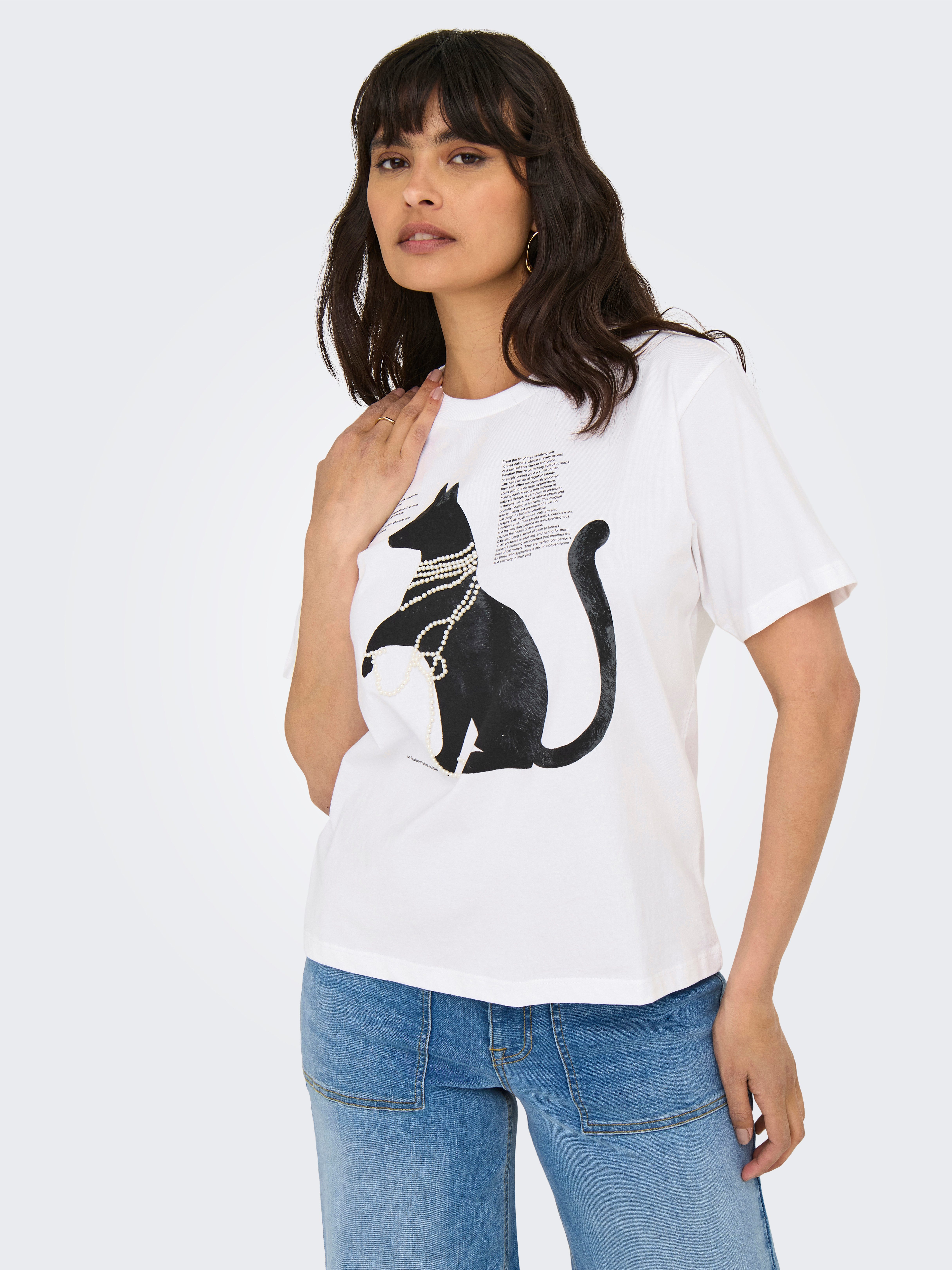 Only Shirt met korte mouwen ONLDONNA LIFE S/S COOL TOP BOX JRS