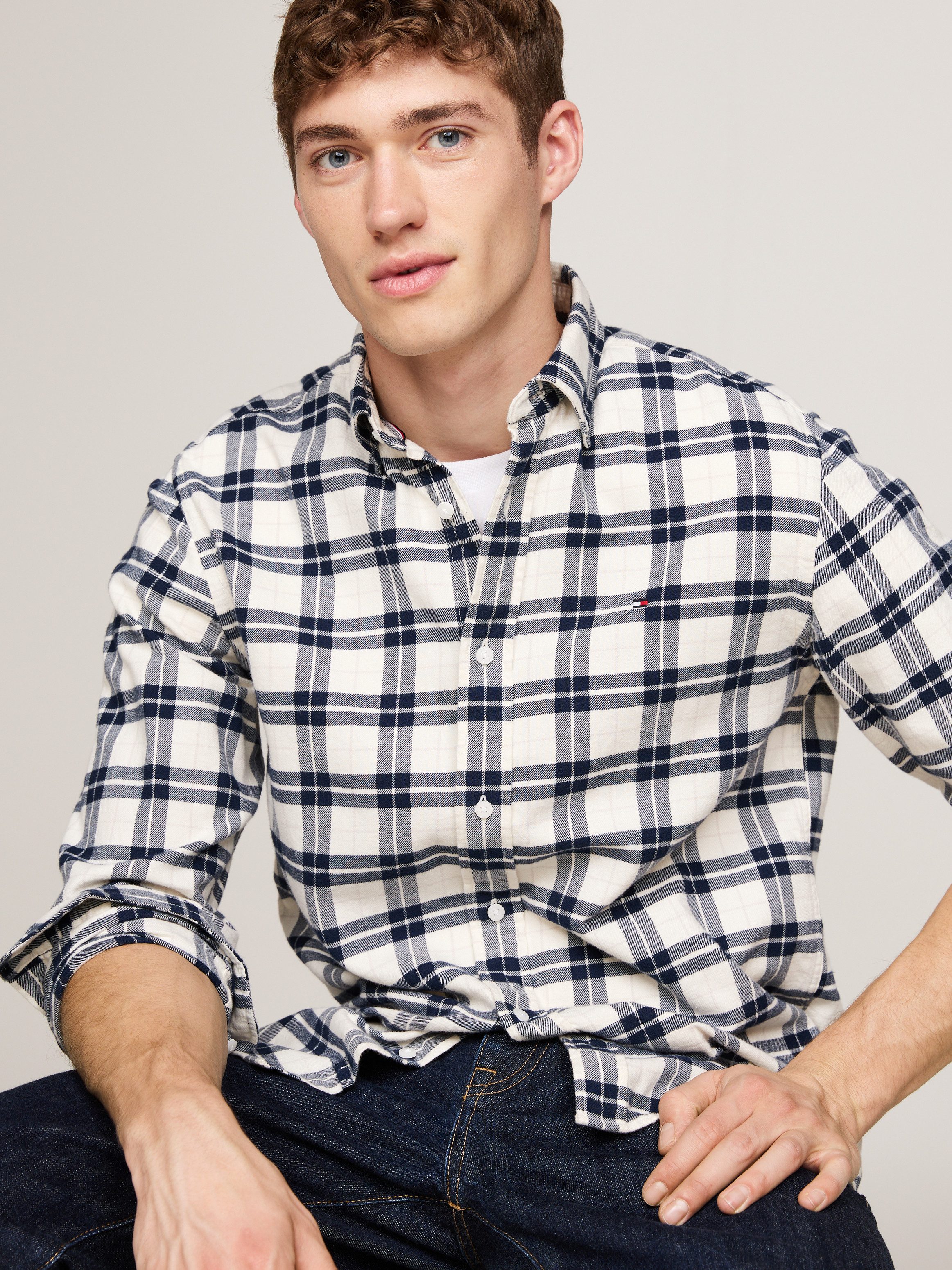 Tommy Hilfiger Overhemd met lange mouwen BRUSHED EASY CHECK RF SHIRT