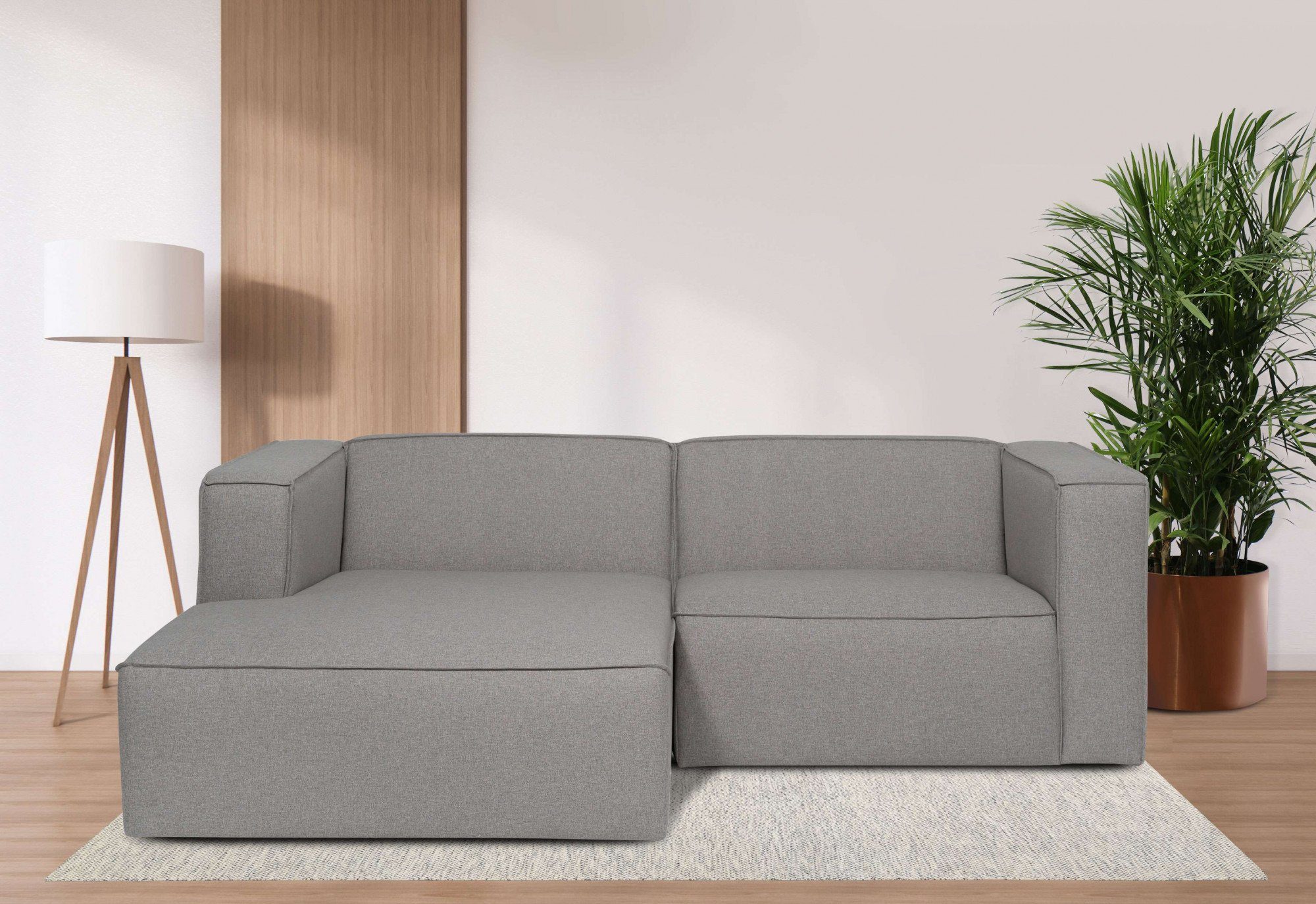 andas Hoekbank Dalby, L-model, extra diepe zitting, met biesnaad, aangenaam zitcomfort