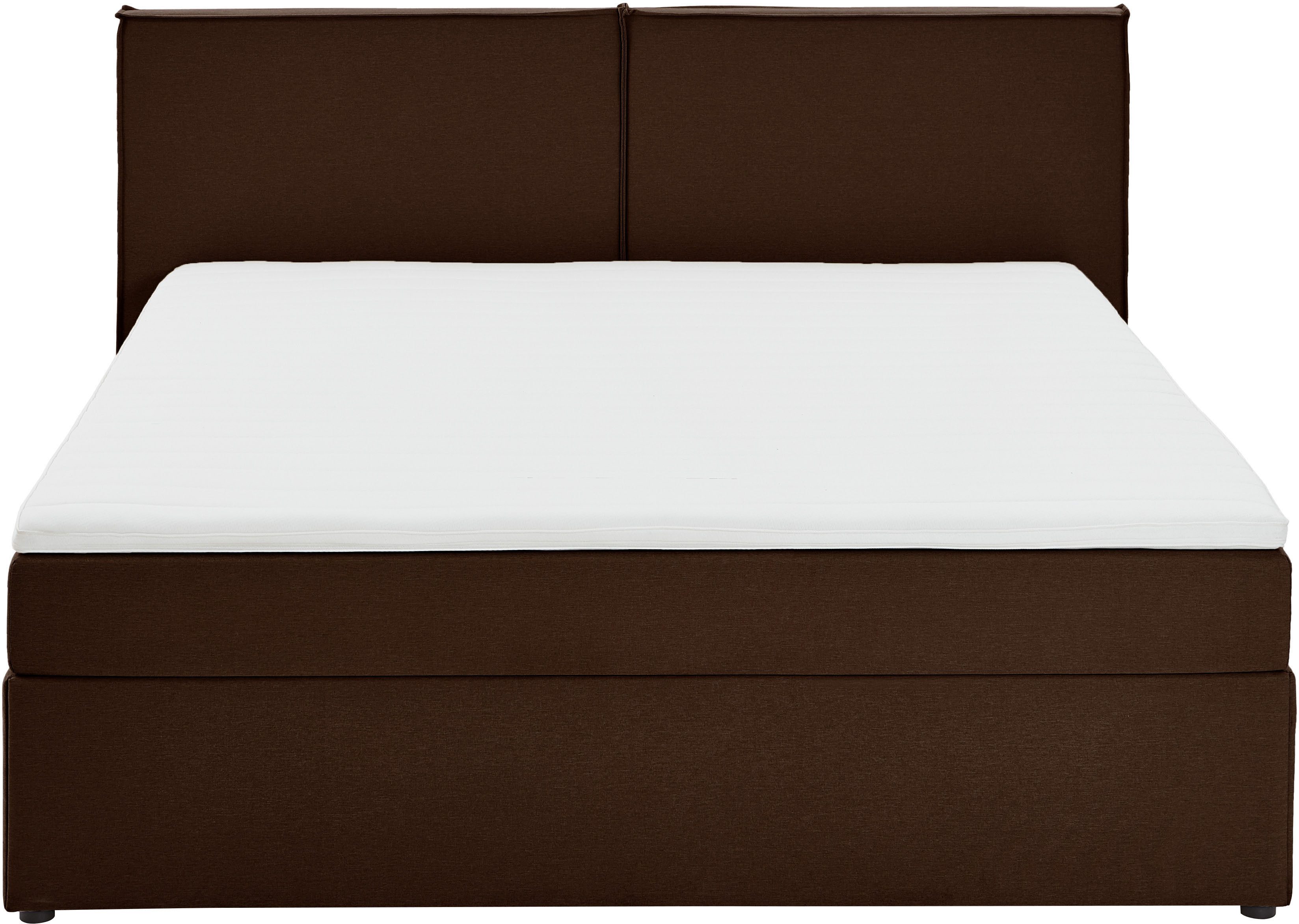 ATLANTIC home collection Boxspring NIKITA bodembedekkend bed, optioneel met matras en topper