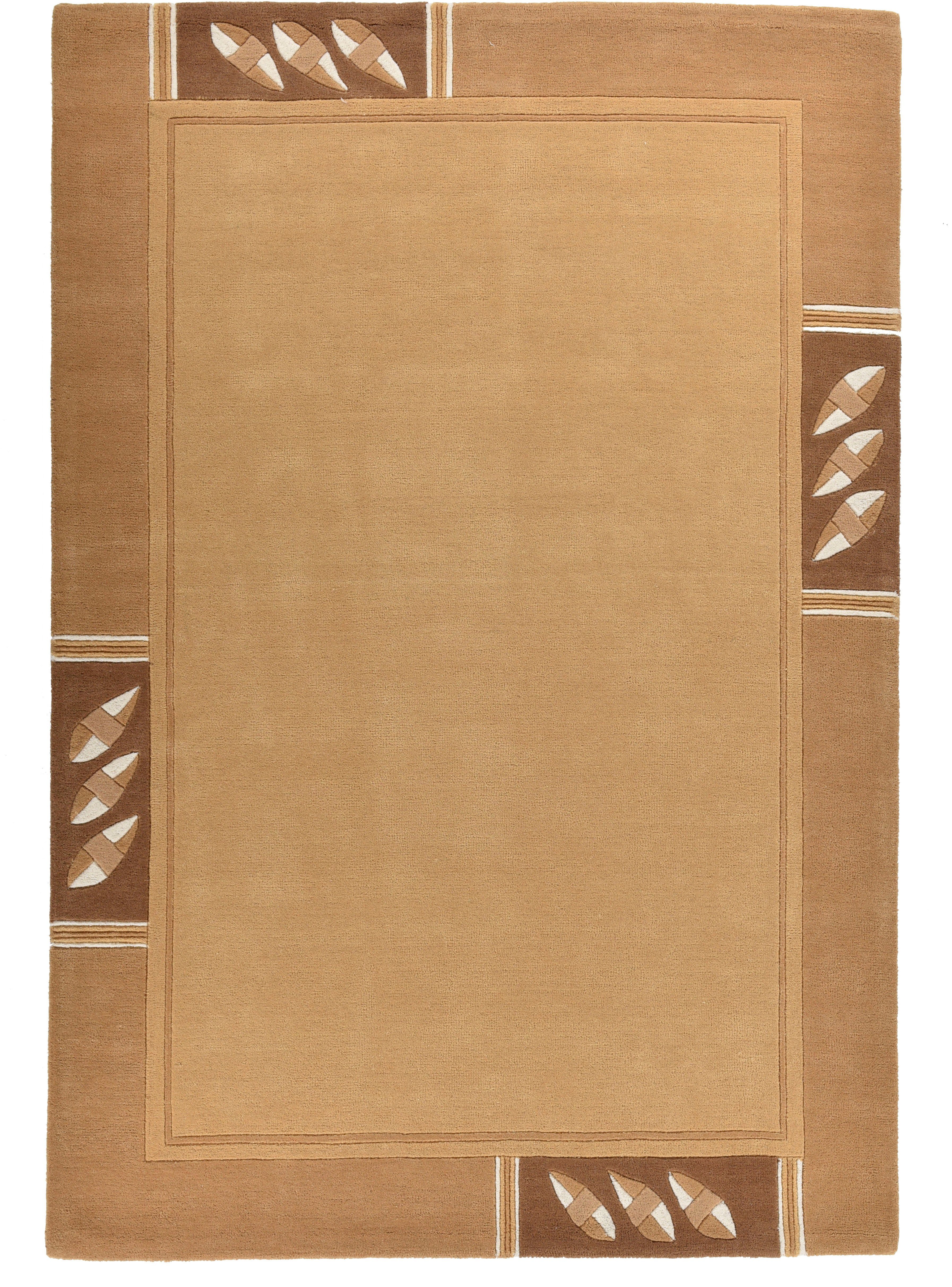 THEKO Wollen kleed Royal Nepali 3029 zuivere wol, handgetuft, modern design, met randdessin