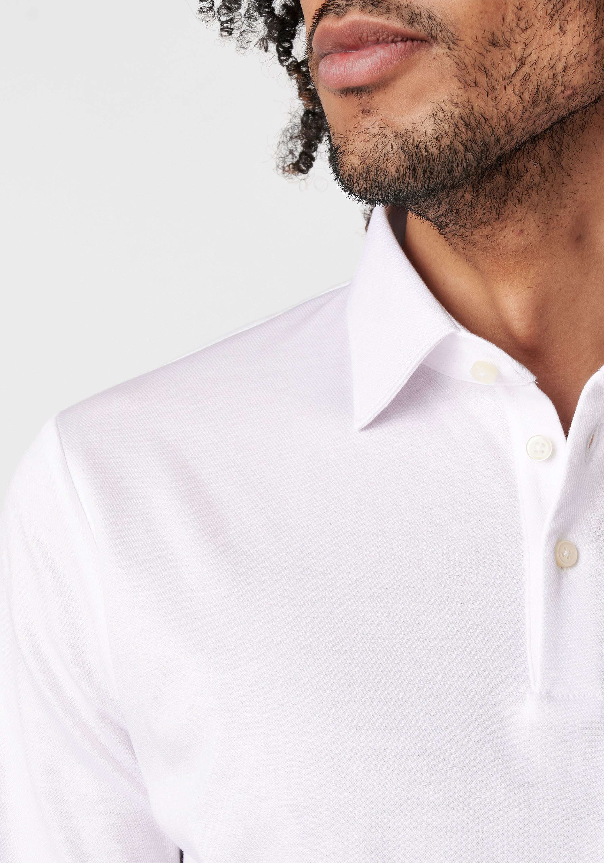 Desoto Poloshirt met lange mouwen Essentieel Polo Kent 1/1