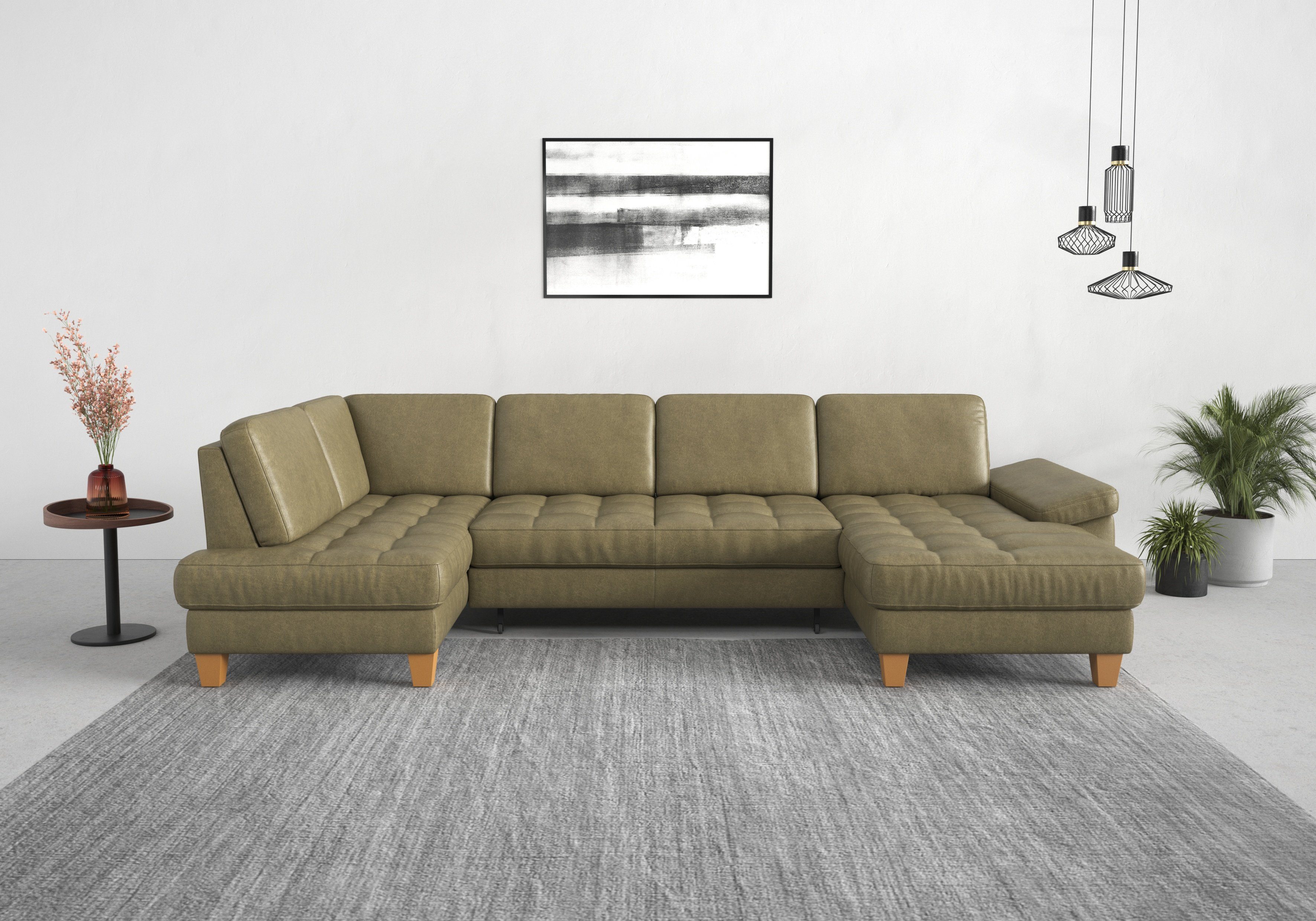 sit&more Zithoek Westham U-vorm naar keuze met slaapfunctie, bedkist, zitdiepteverstelling