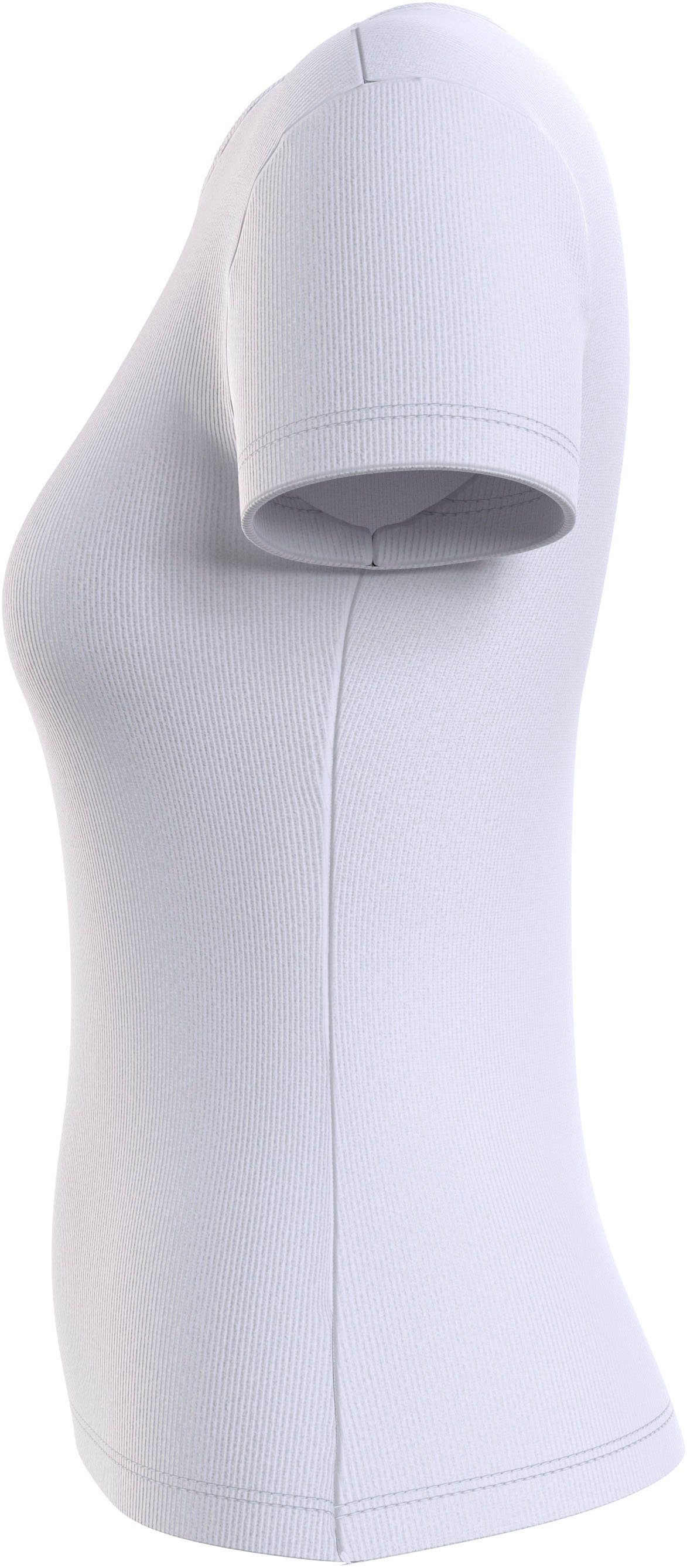 TOMMY JEANS Shirt met korte mouwen TJW SLIM BADGE RIB TEE