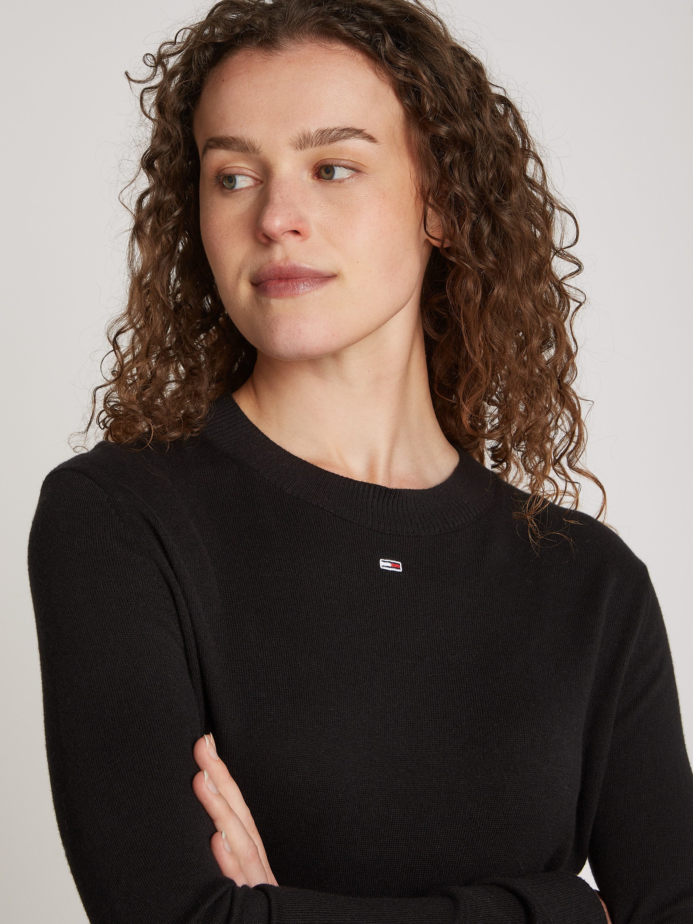 TOMMY JEANS Gebreide trui TJW ESSENTIAL CREW NECK SWEATER