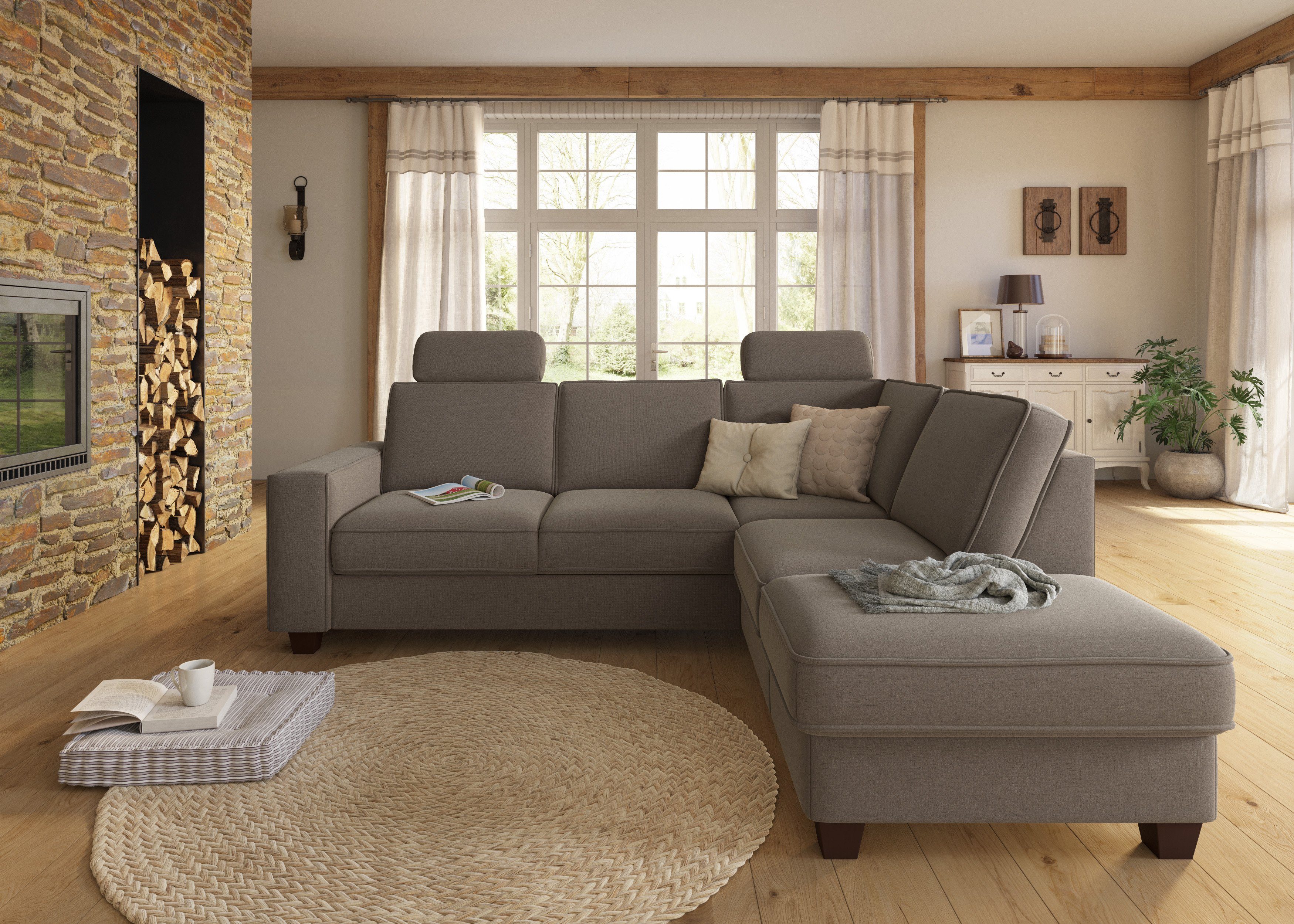 Home affaire Hoofdsteun County set van 2, passend bij de "county"-serie (set, 2 stuks)