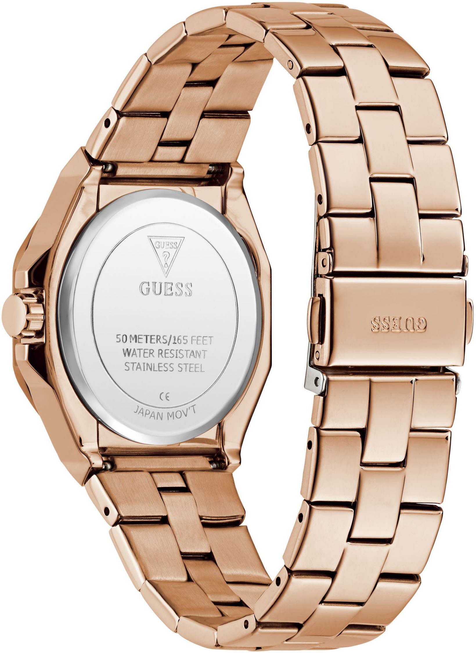 Guess Kwartshorloge Empress Horloge, dameshorloge, stalen armband