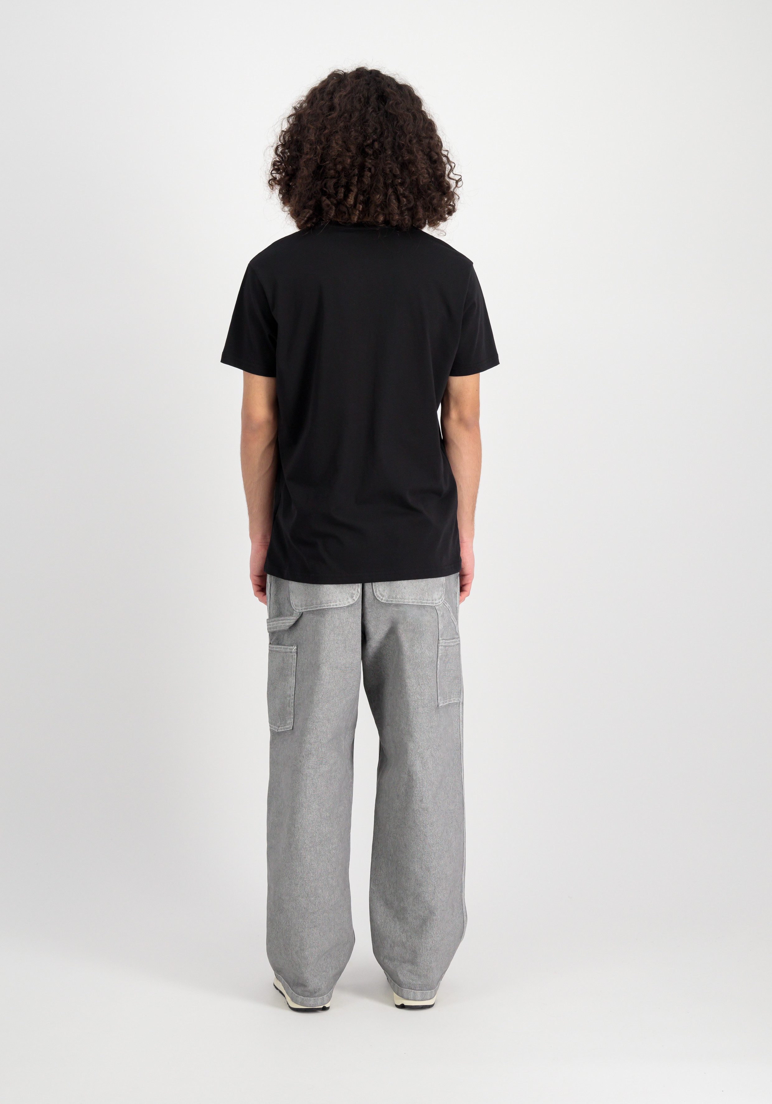 Alpha Industries Shirt met ronde hals Basic T Carbon