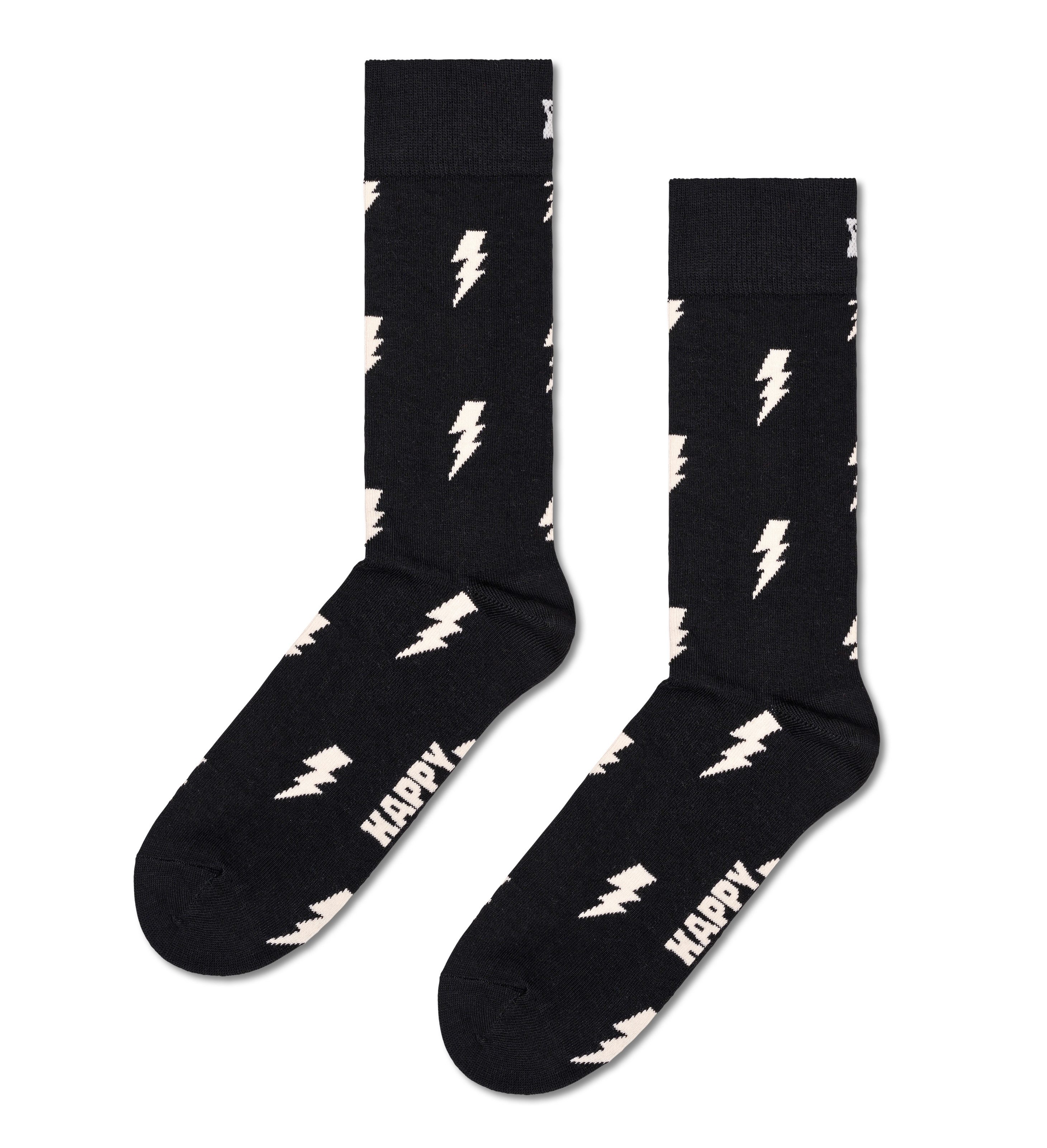 Happy Socks Lange sokken met cool hamburger motief (Set van 2)