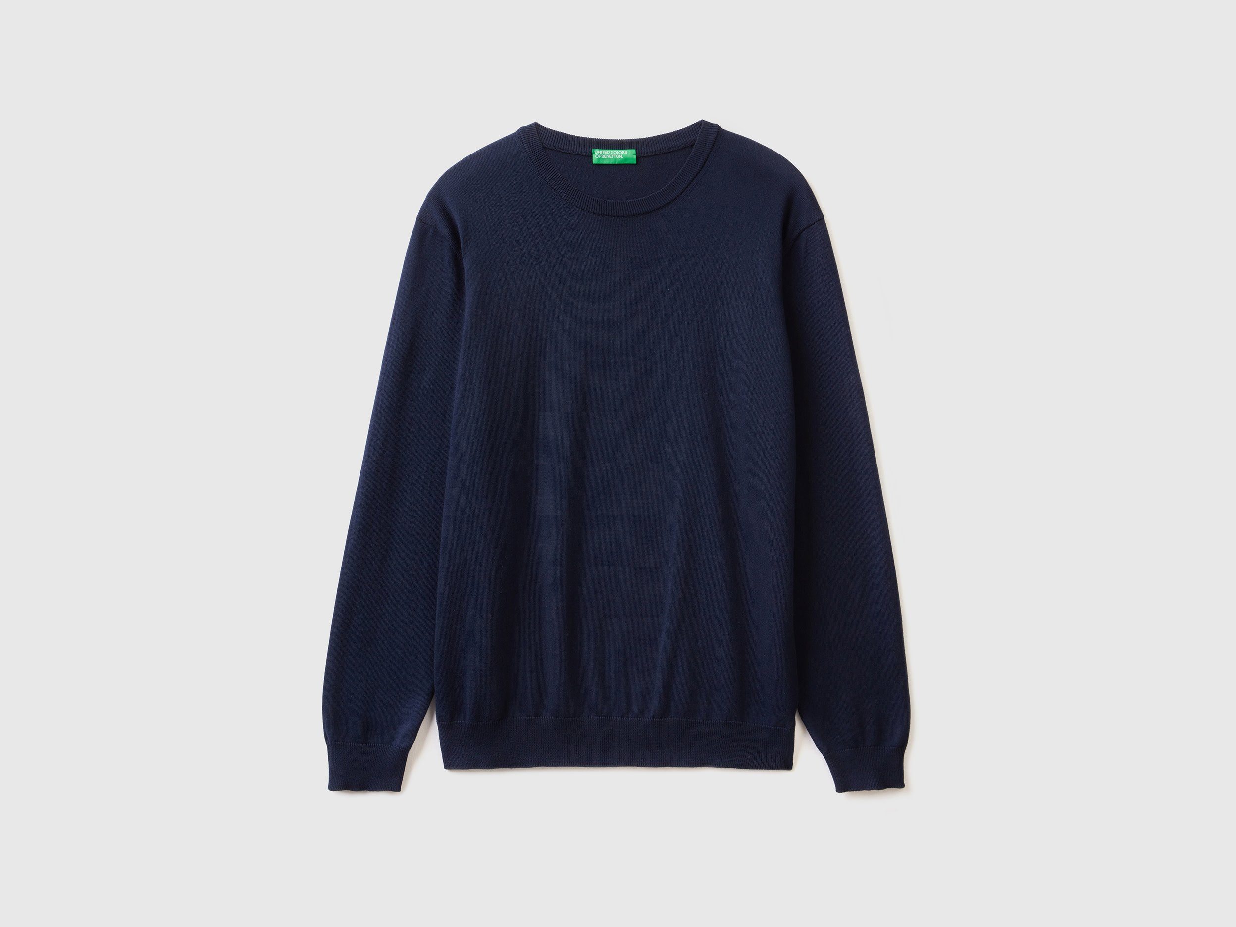 United Colors of Benetton Trui met ronde hals met merklabel