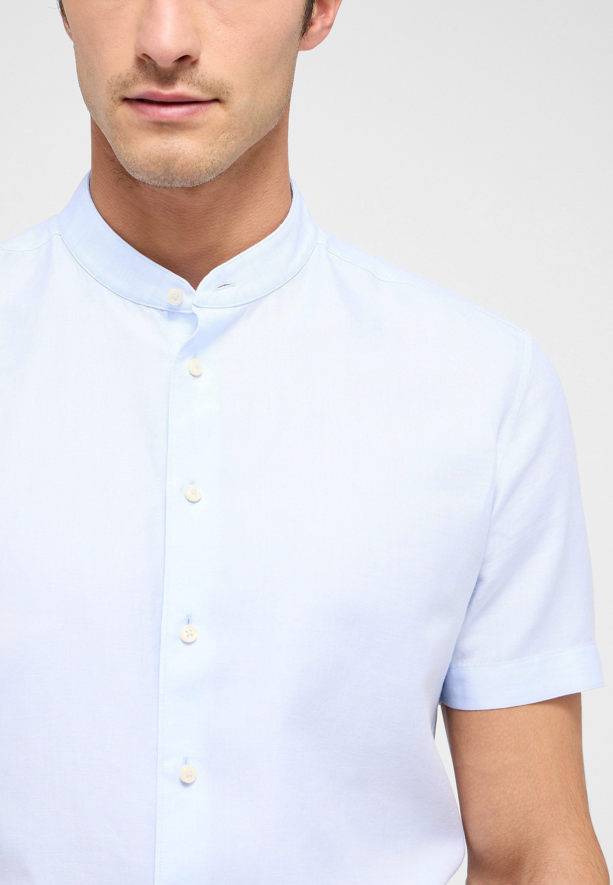 Eterna Overhemd met korte mouwen Slim fit EASY IRON (gemakkelijk te strijken)