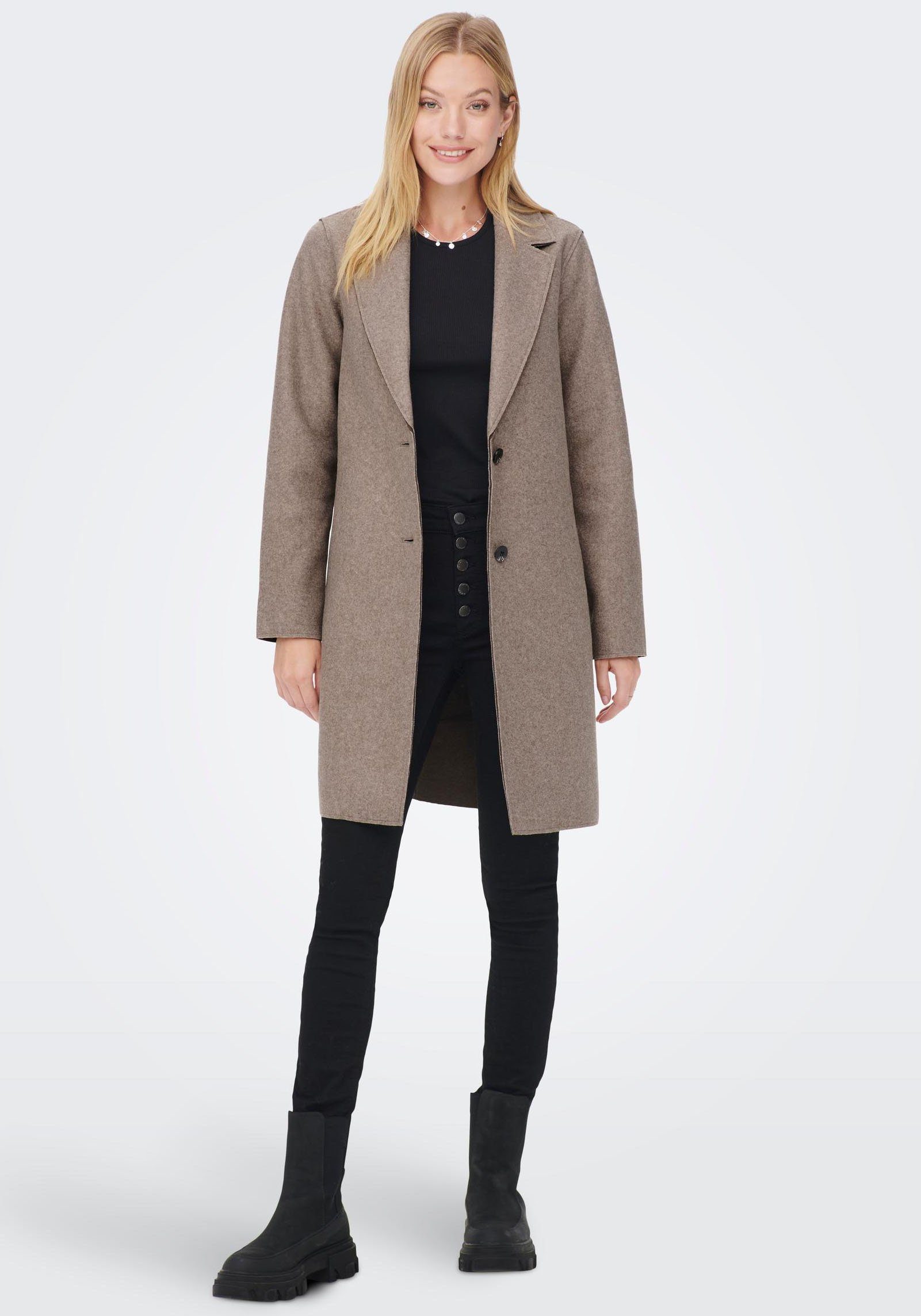 Only Korte jas ONLCARRIE BONDED COAT