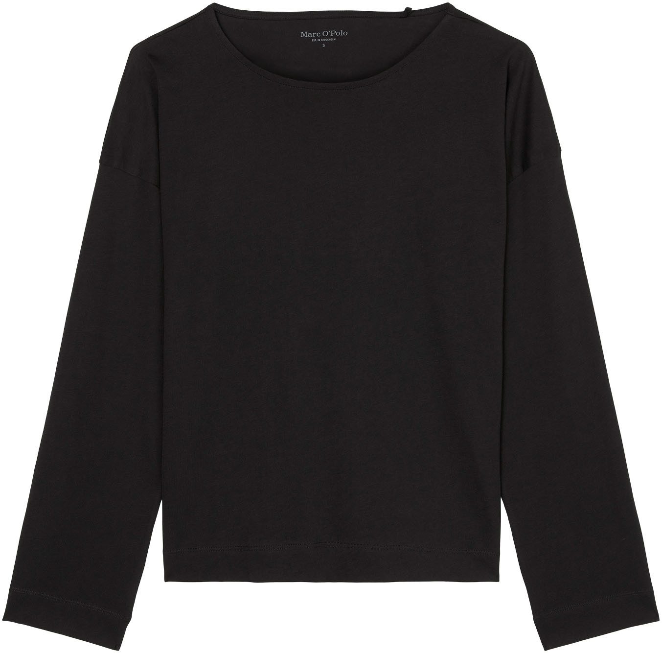 Marc O'Polo Pyjama top Mix & Match Cotton-Woven met ronde hals en rechte zoom met zijslitsen
