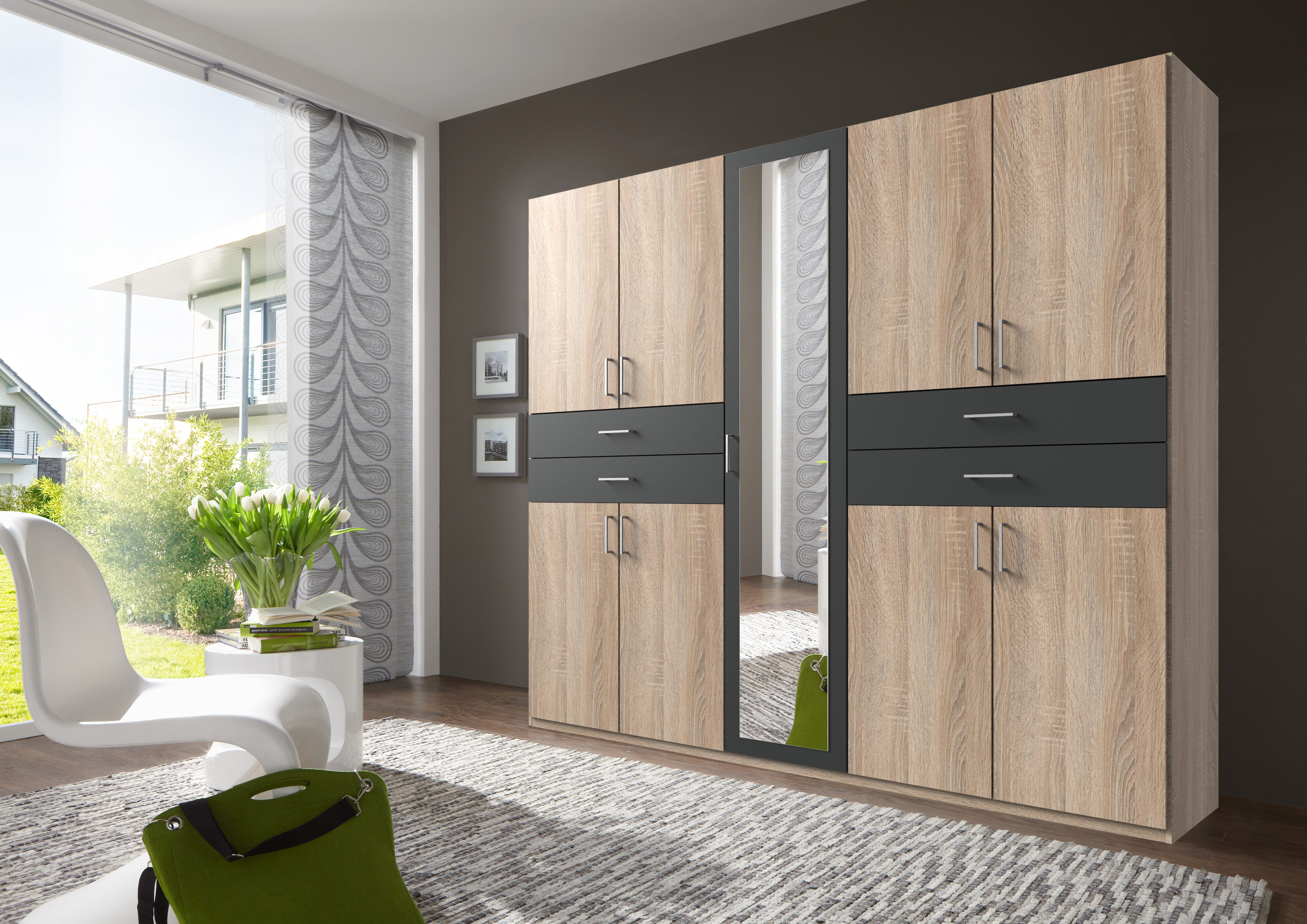 Wimex Kledingkast Taiga kledingkast met spiegel OTTOs Choice besteller met lades op comfortabele hoogte, garderobe slaapkamerkast