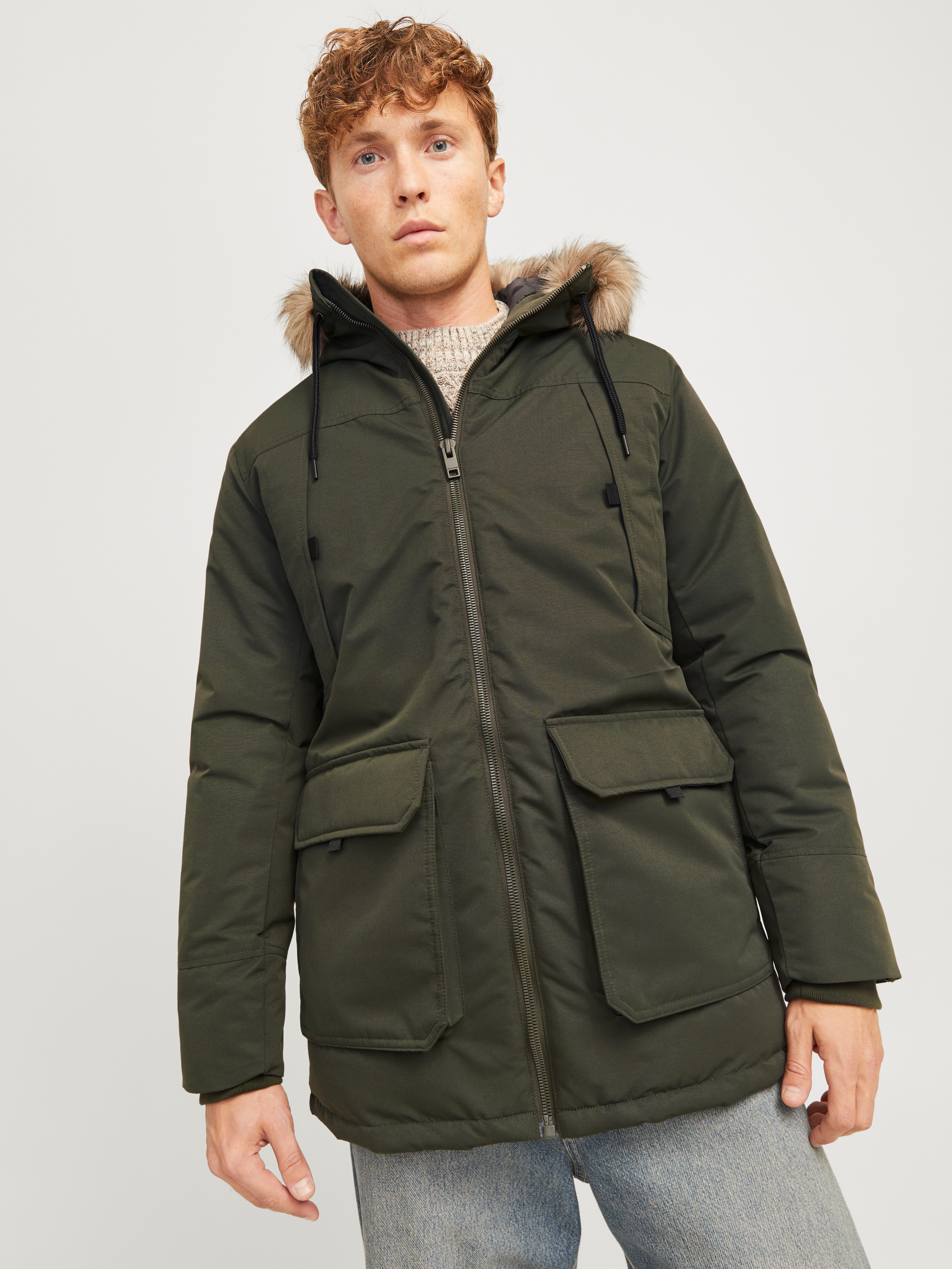 Jack & Jones Parka JJECONSTRUCT FAUX FUR PARKA SN