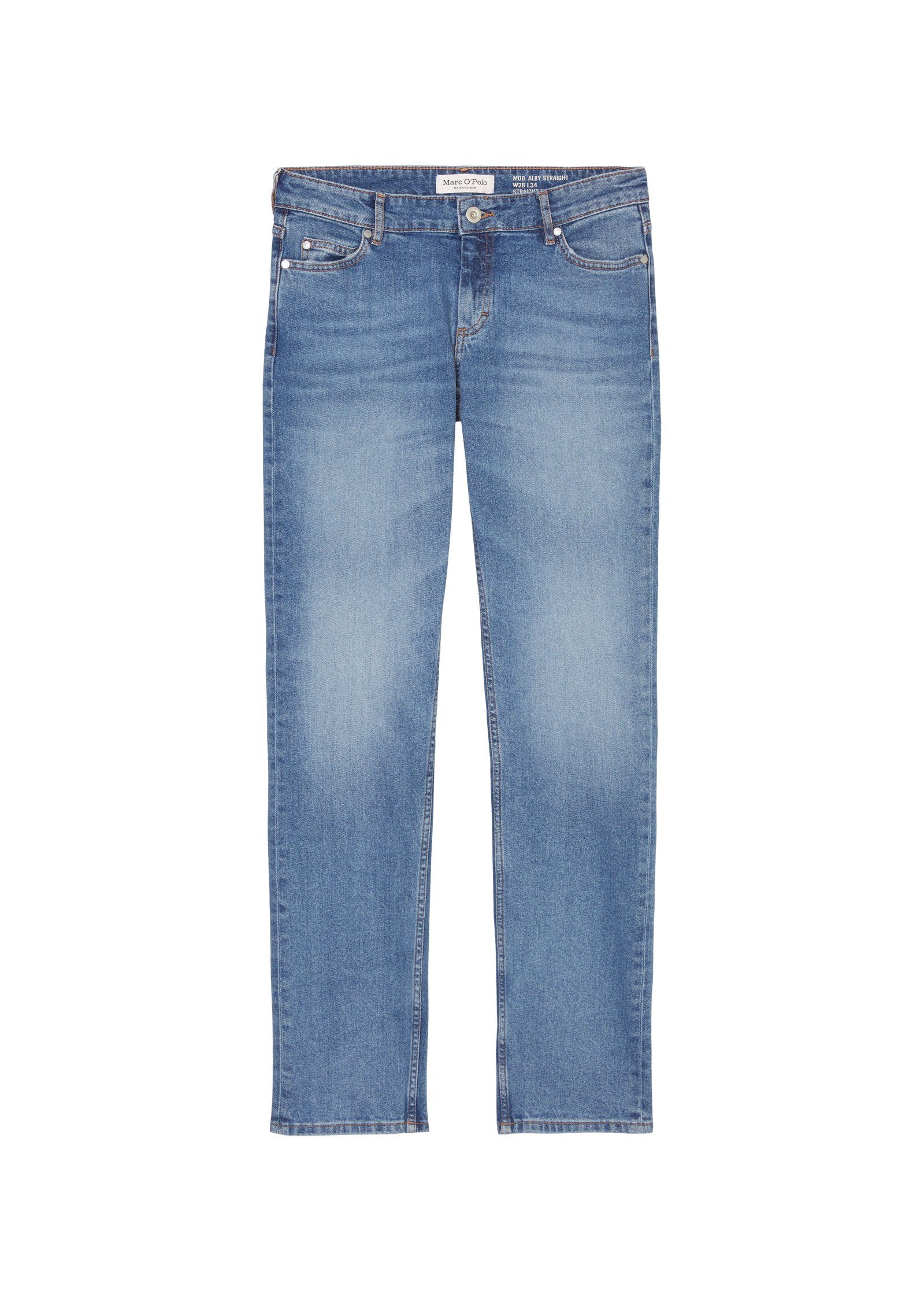 Marc O'Polo 5-pocket jeans Denim trouser, straight fit, regular length, mid waist