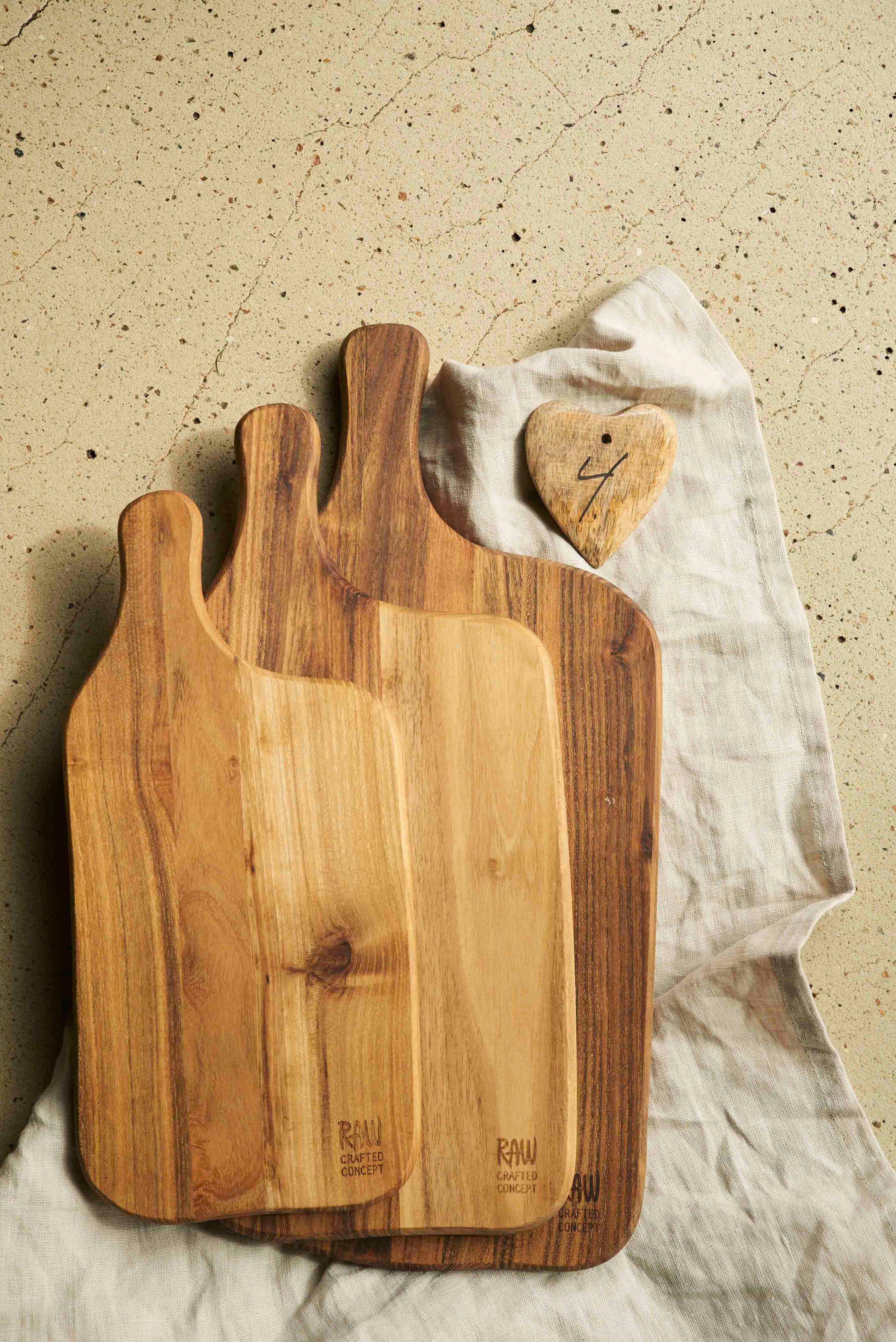 aida RAW Snijplank RAW Teak organisch, elk stuk is uniek
