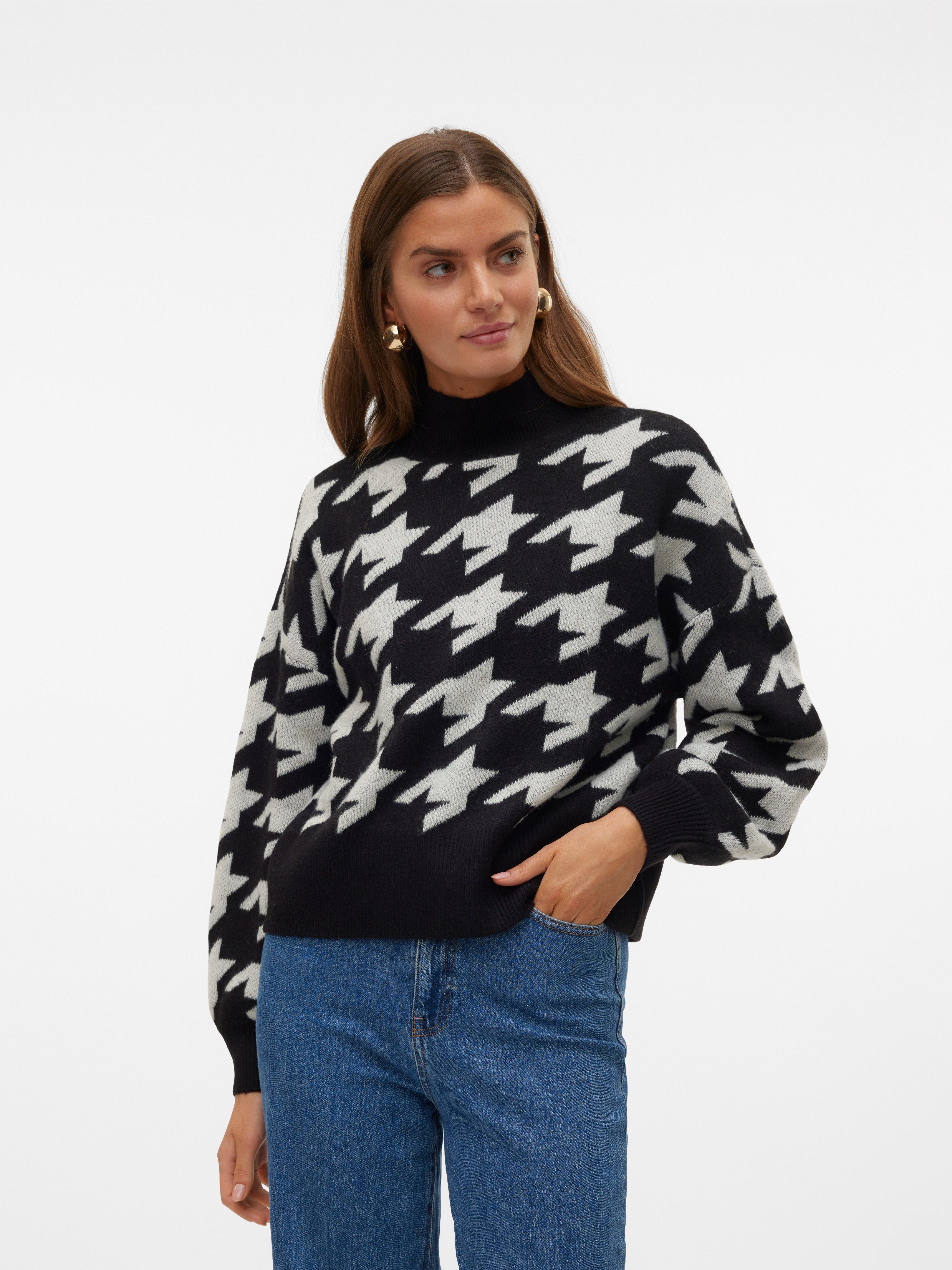 Vero Moda Trui met staande kraag VMMIRA LS HIGHNECK PULLOVER BOO