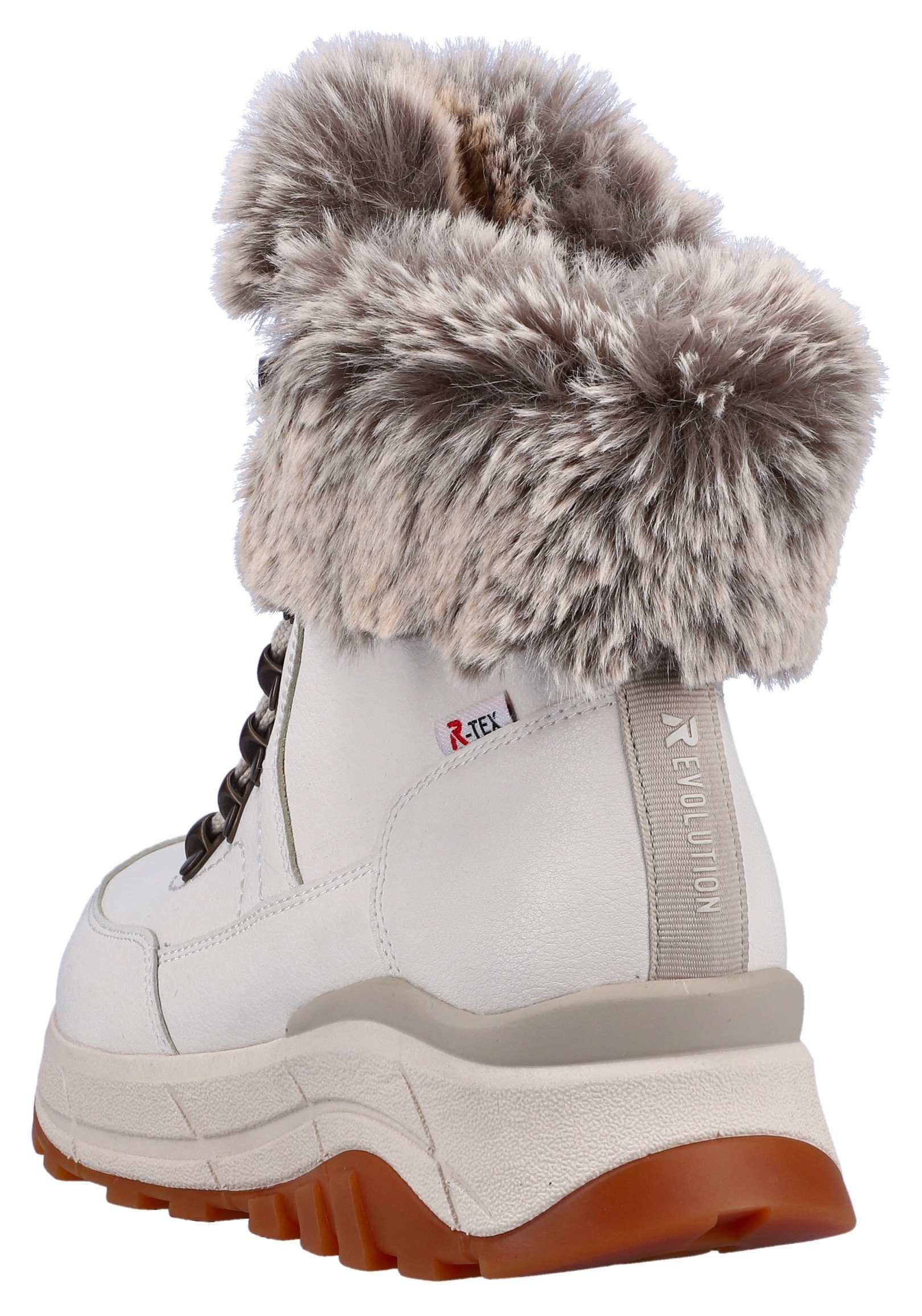 Rieker EVOLUTION Winterlaarzen Hightop sneakers, veterschoenen, winterlaarzen met lamswolvoering