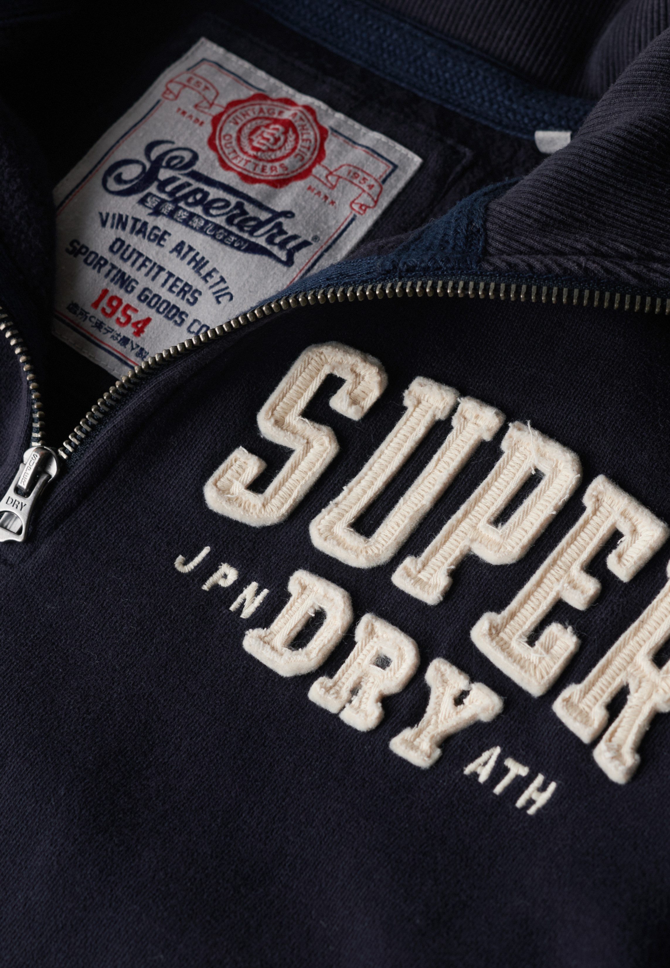 Superdry Sweatshirt VINTAGE ATHLETIC ZIP HENLEY