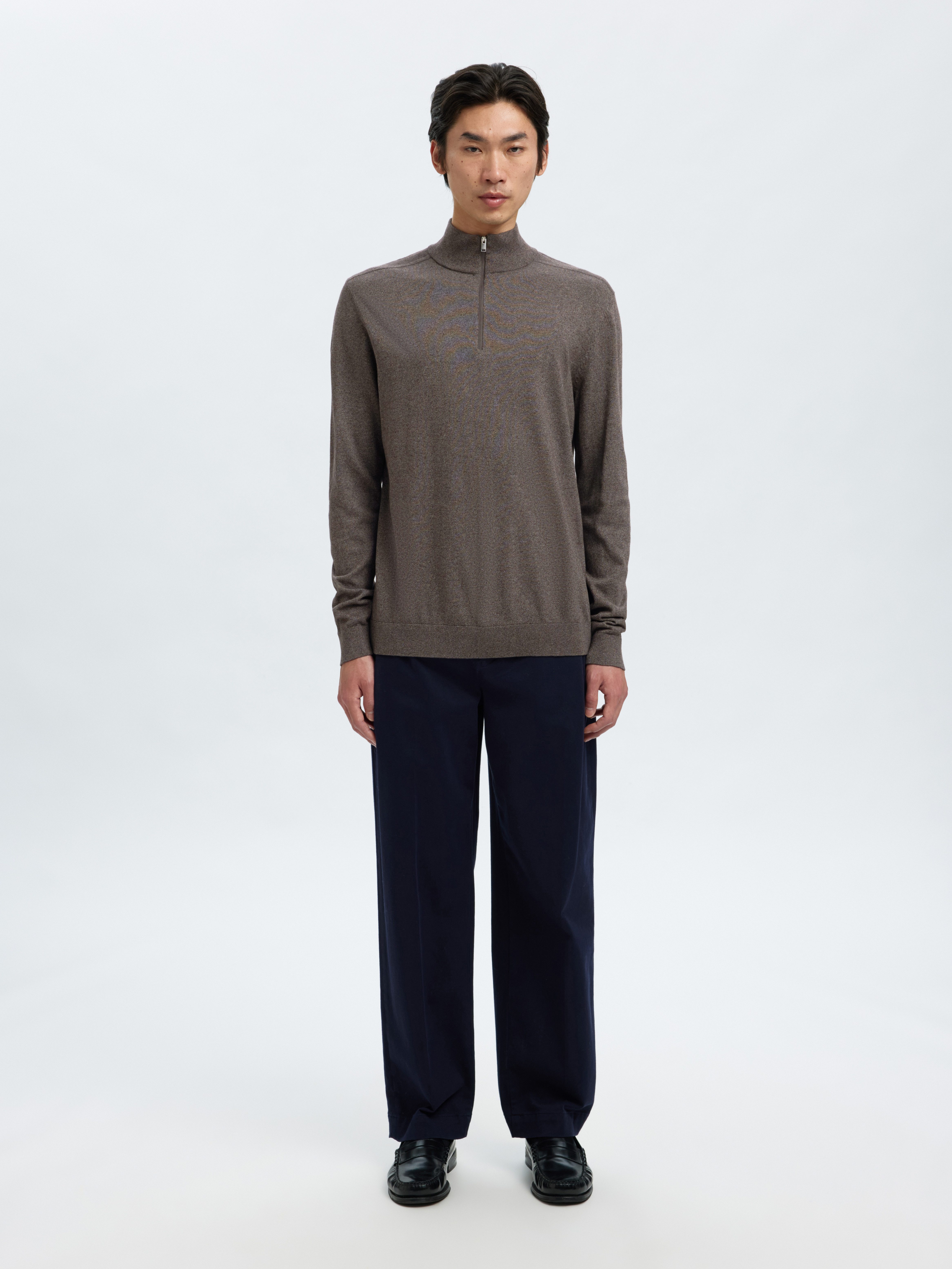 SELECTED HOMME Schipperstrui SLHBERG HALF ZIP CARDIGAN NOOS