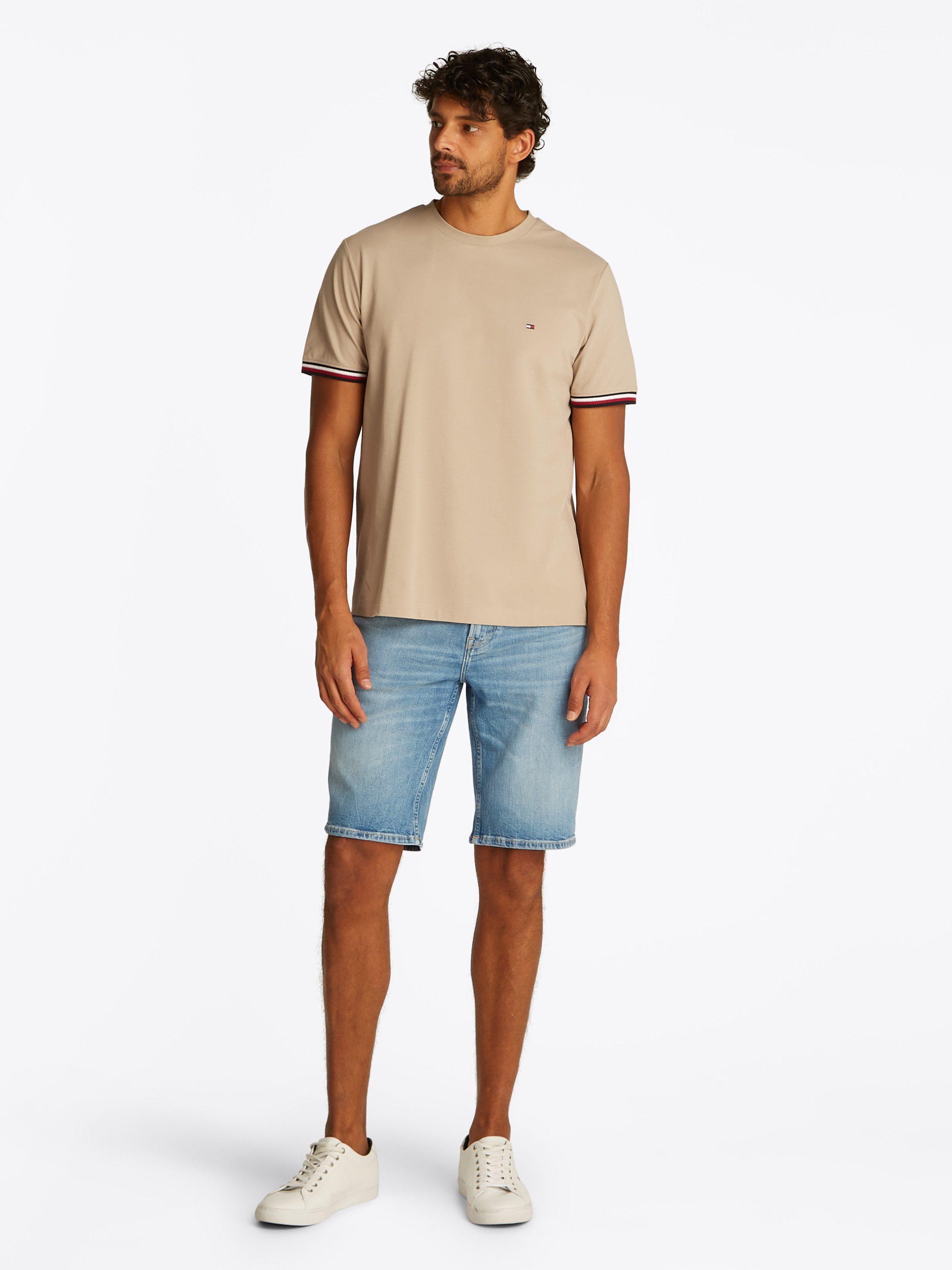 Tommy Hilfiger T-shirt GLOBAL STRIPE CUFF TEE