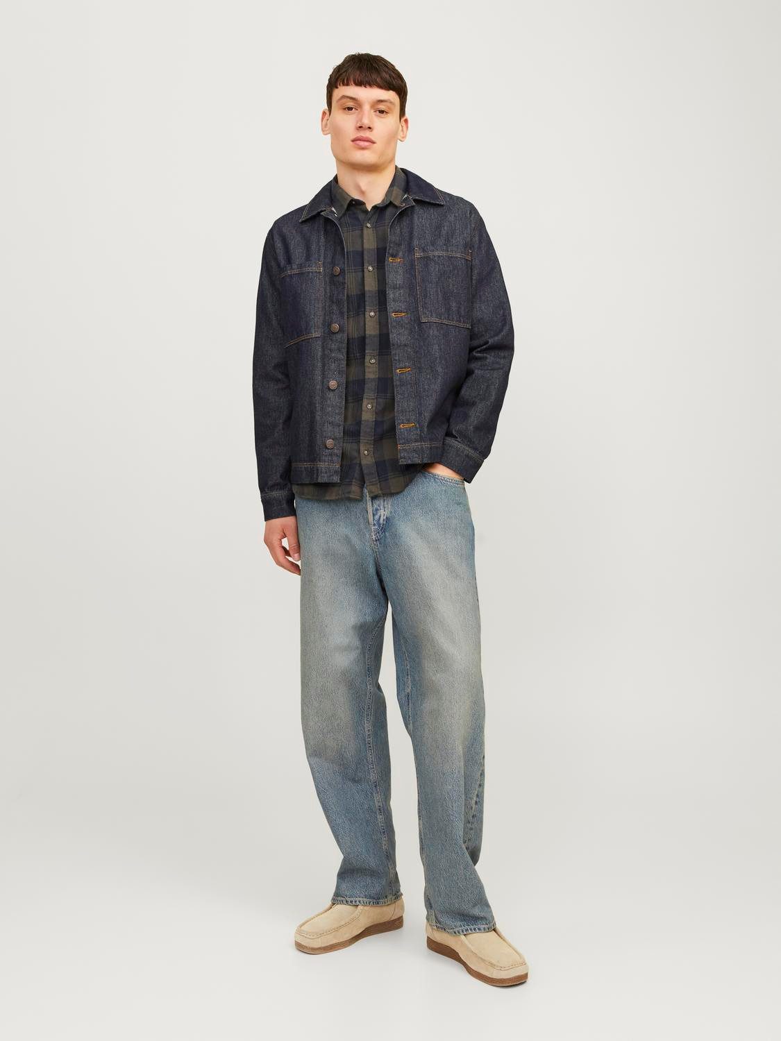 Jack & Jones Overhemd met lange mouwen JJJOSHUA FALL BUFFALO SHIRT LS