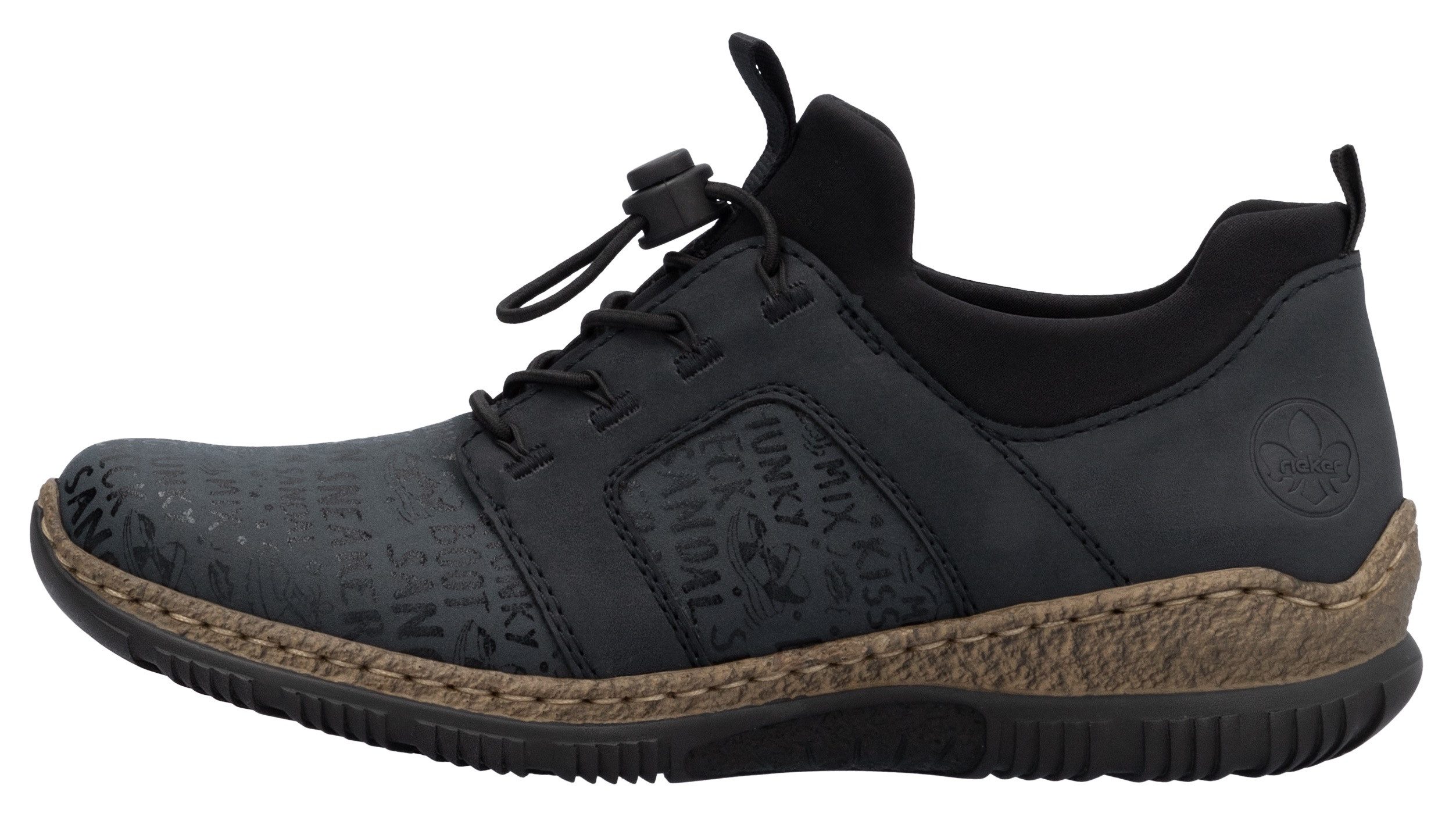 Rieker Slip-on sneakers , instapschoen, vrijetijdsschoen, lage schoen met praktische aanhaallussen