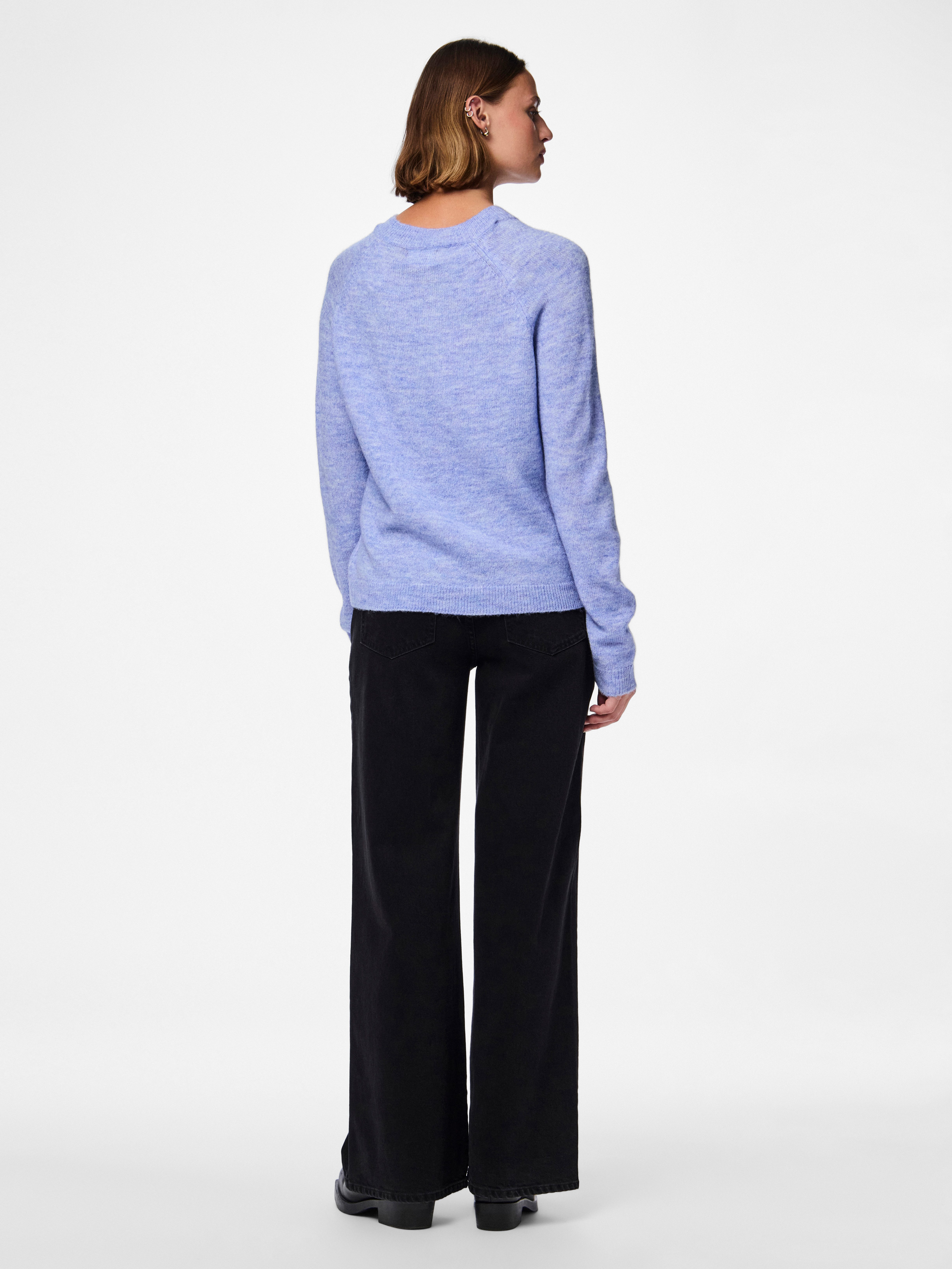 pieces Gebreide trui PCJULIANA LS O-NECK KNIT NOOS BC