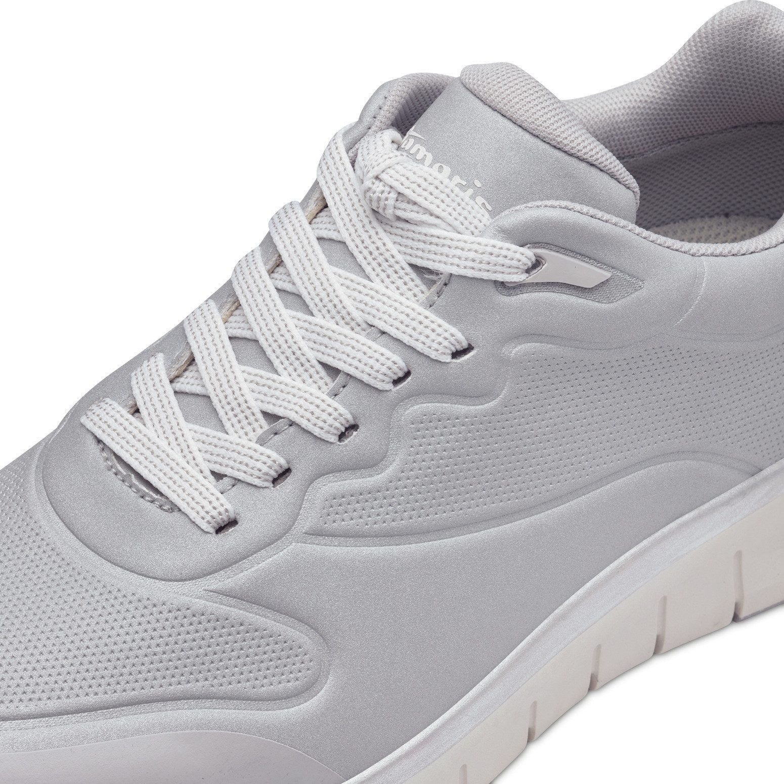 Tamaris Sneakers met sleehak vrijetijdsschoen, lage schoen, veterschoen met waterproof-uitrusting