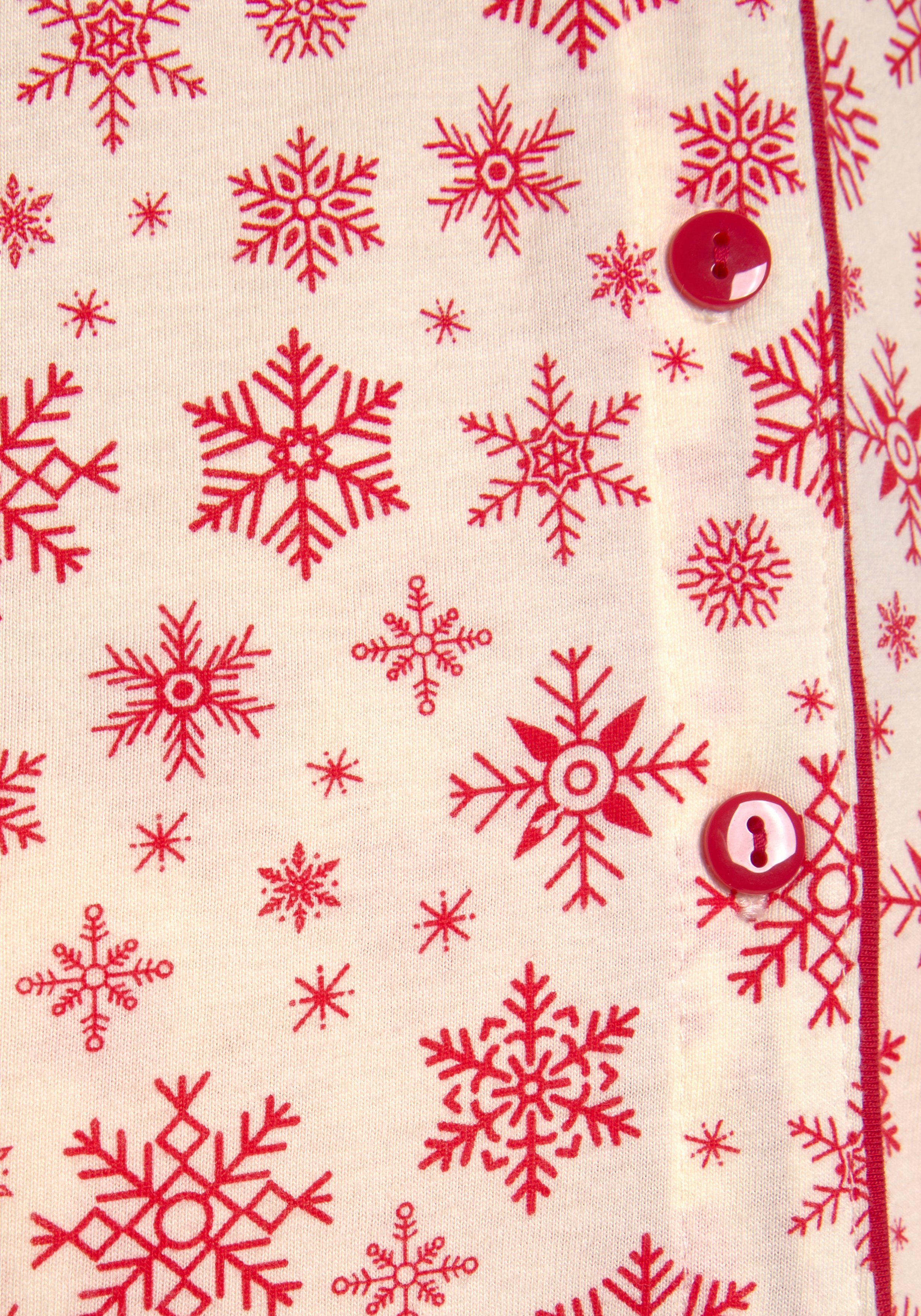 Lascana Pyjama met winterse print